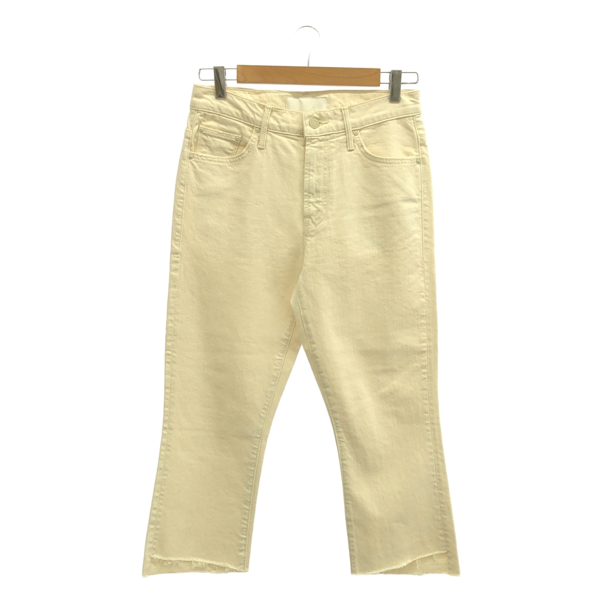 【美品】  MOTHER / マザー | Deuxieme Classe 取扱い NATURAL INSIDER CROP デニムパンツ | 27 | ホワイト | レディース