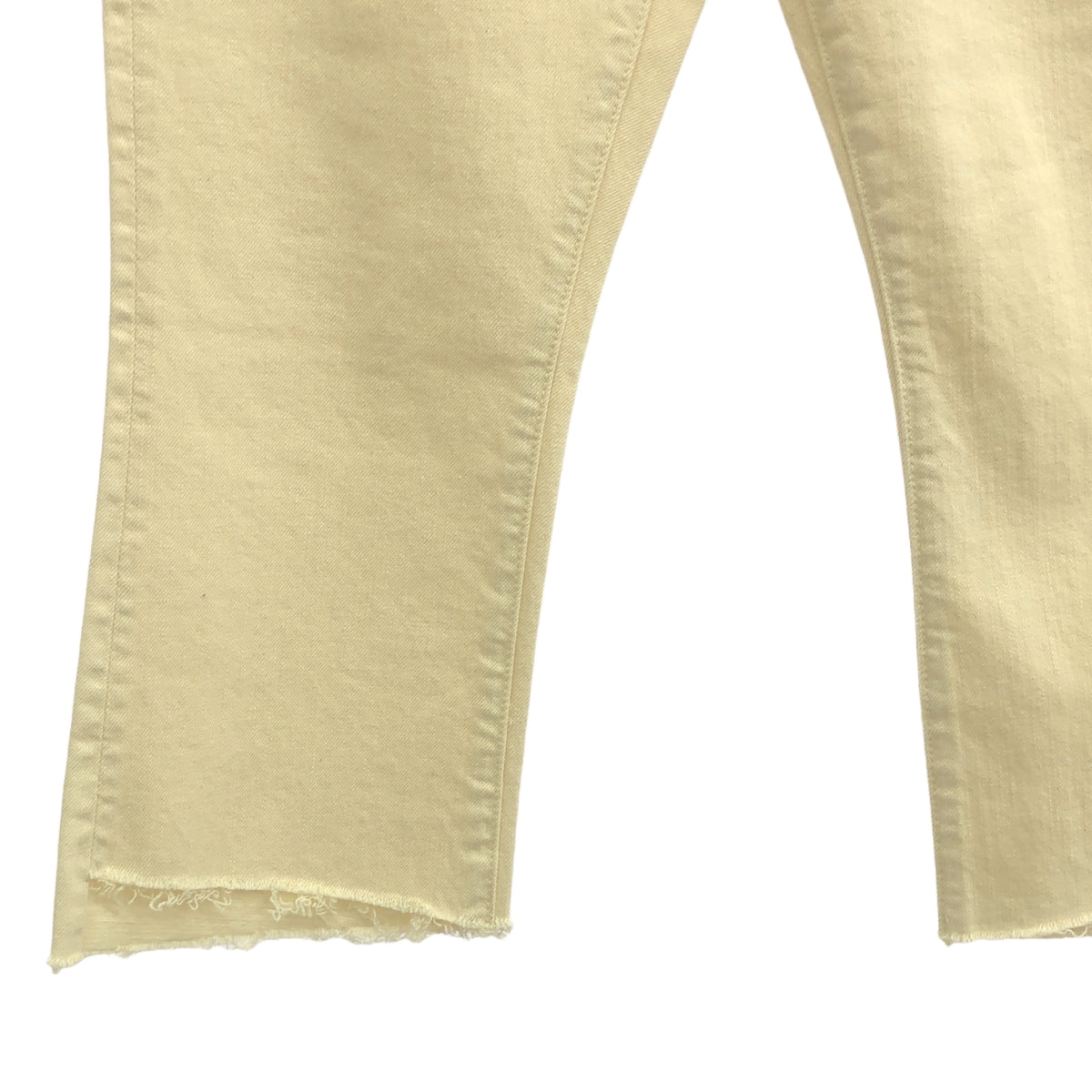【美品】  MOTHER / マザー | Deuxieme Classe 取扱い NATURAL INSIDER CROP デニムパンツ | 27 | ホワイト | レディース