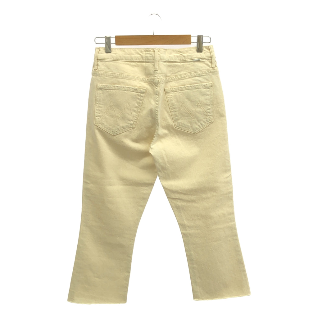 【美品】  MOTHER / マザー | Deuxieme Classe 取扱い NATURAL INSIDER CROP デニムパンツ | 27 | ホワイト | レディース