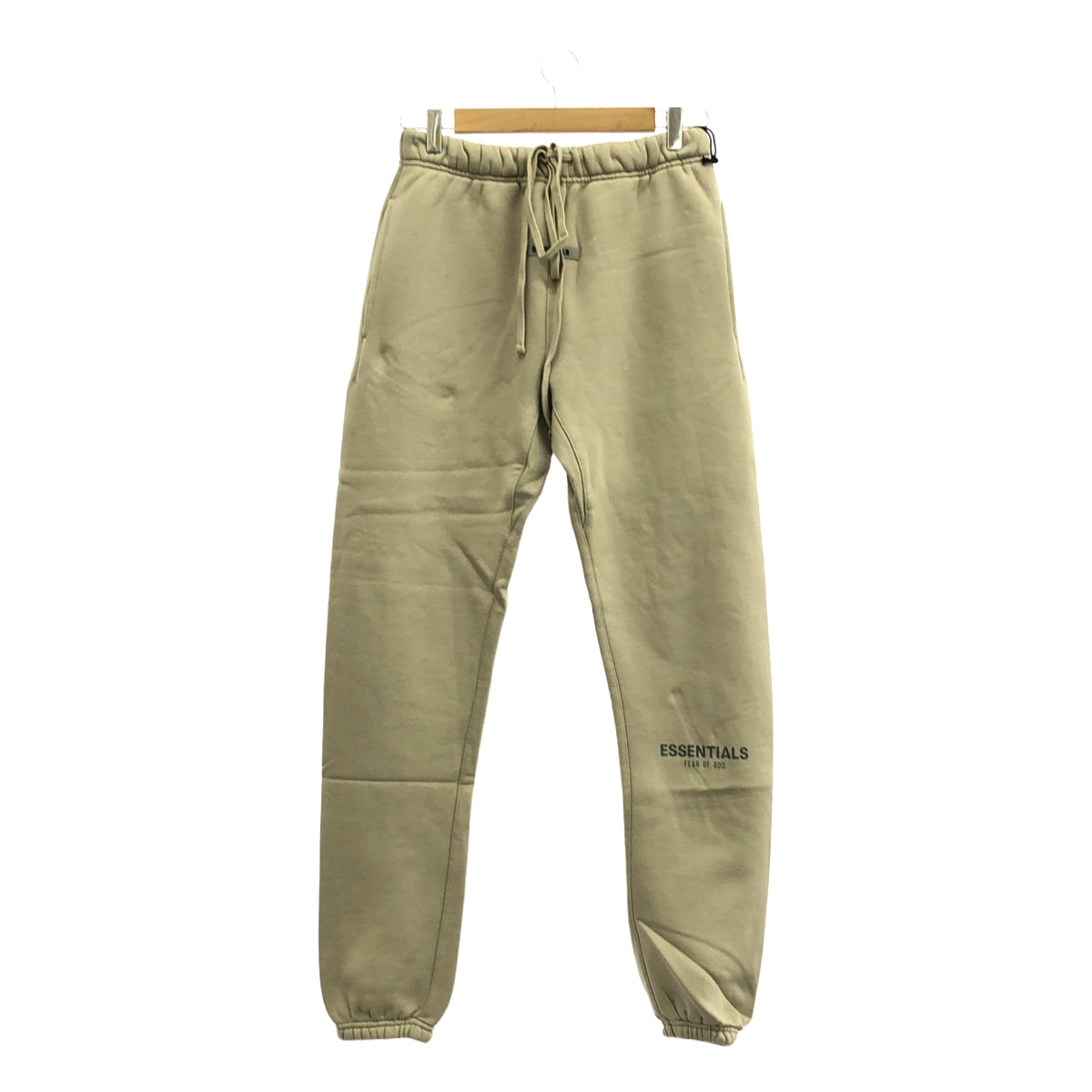 【美品】  FOG ESSENTIALS / エフオージーエッセンシャルズ | リフレクターロゴ スウェットパンツ | XS | ベージュ | メンズ