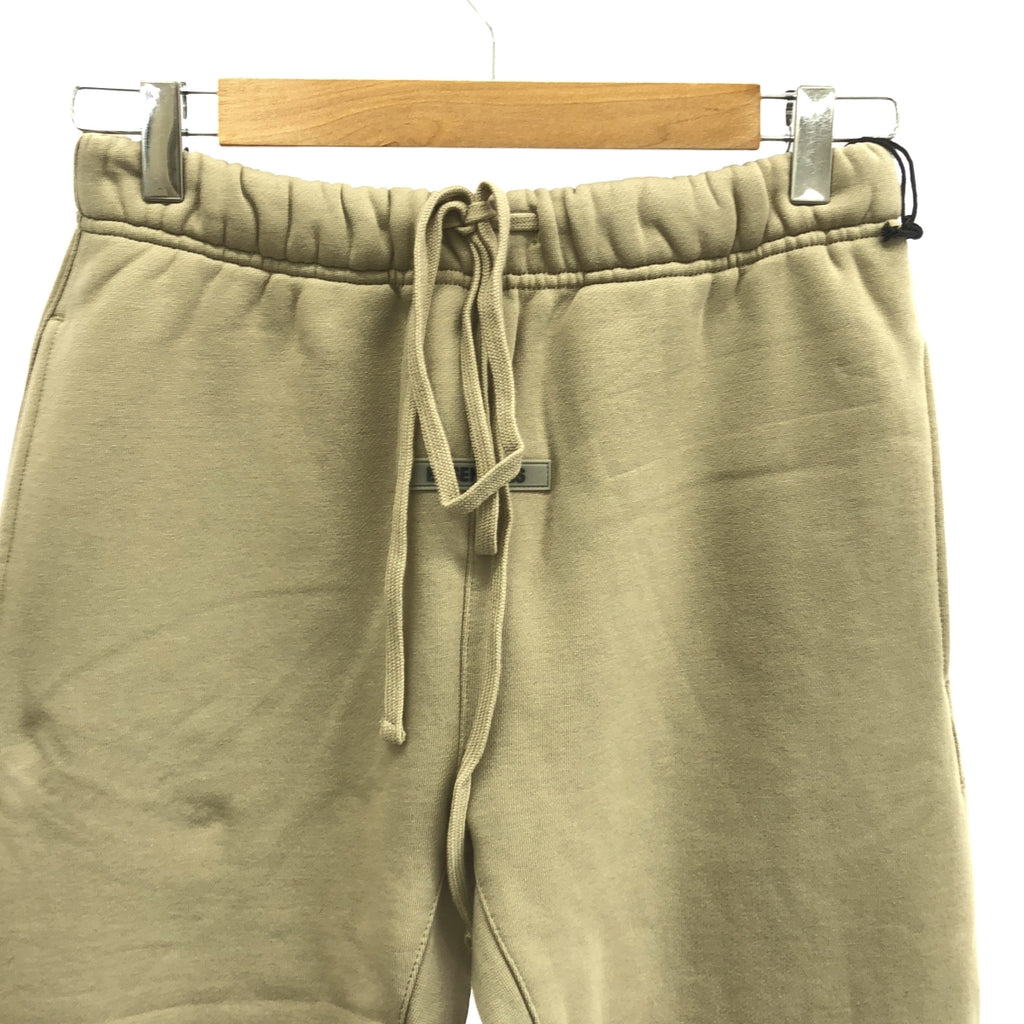 【美品】  FOG ESSENTIALS / エフオージーエッセンシャルズ | リフレクターロゴ スウェットパンツ | XS | ベージュ | メンズ