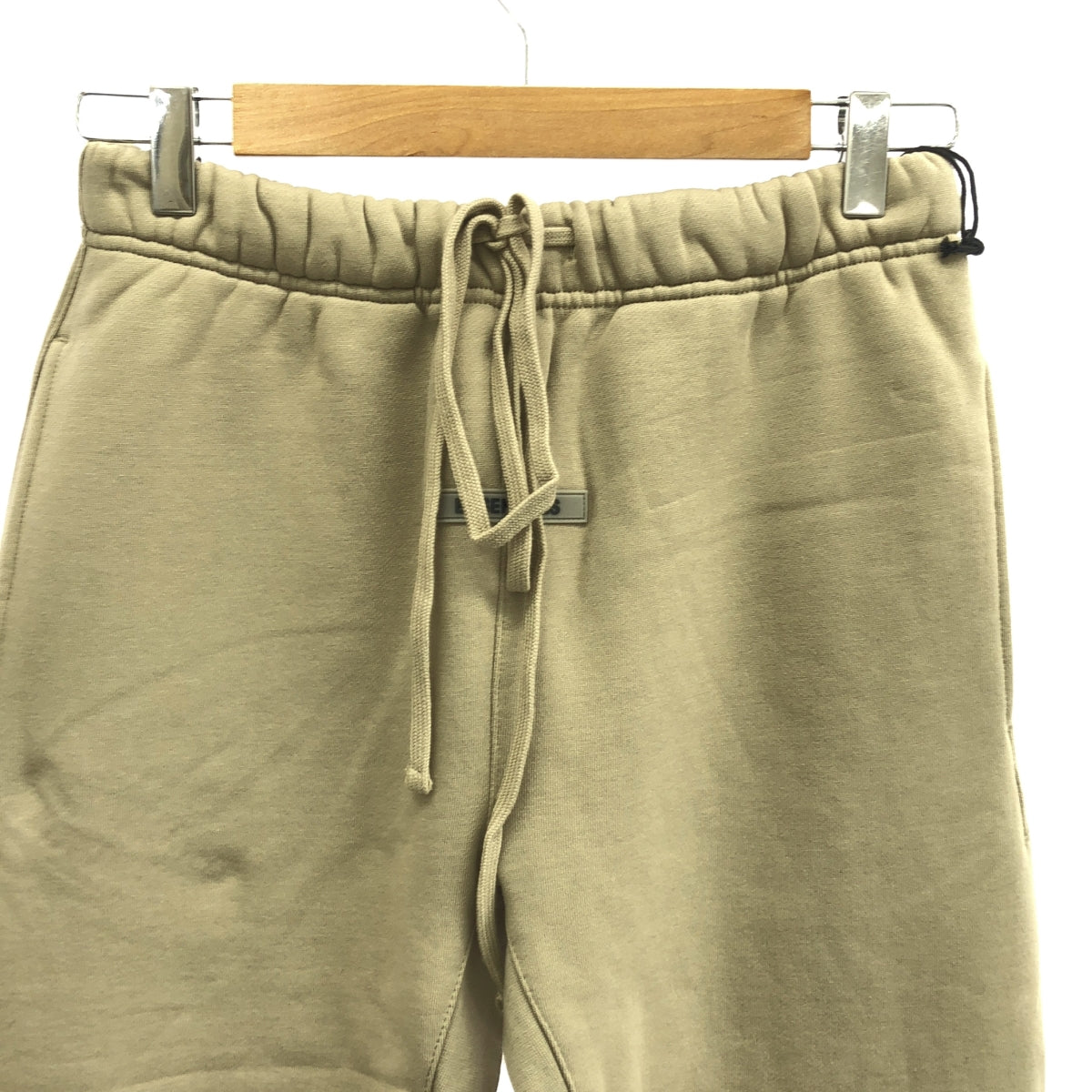 【美品】  FOG ESSENTIALS / エフオージーエッセンシャルズ | リフレクターロゴ スウェットパンツ | XS | ベージュ | メンズ