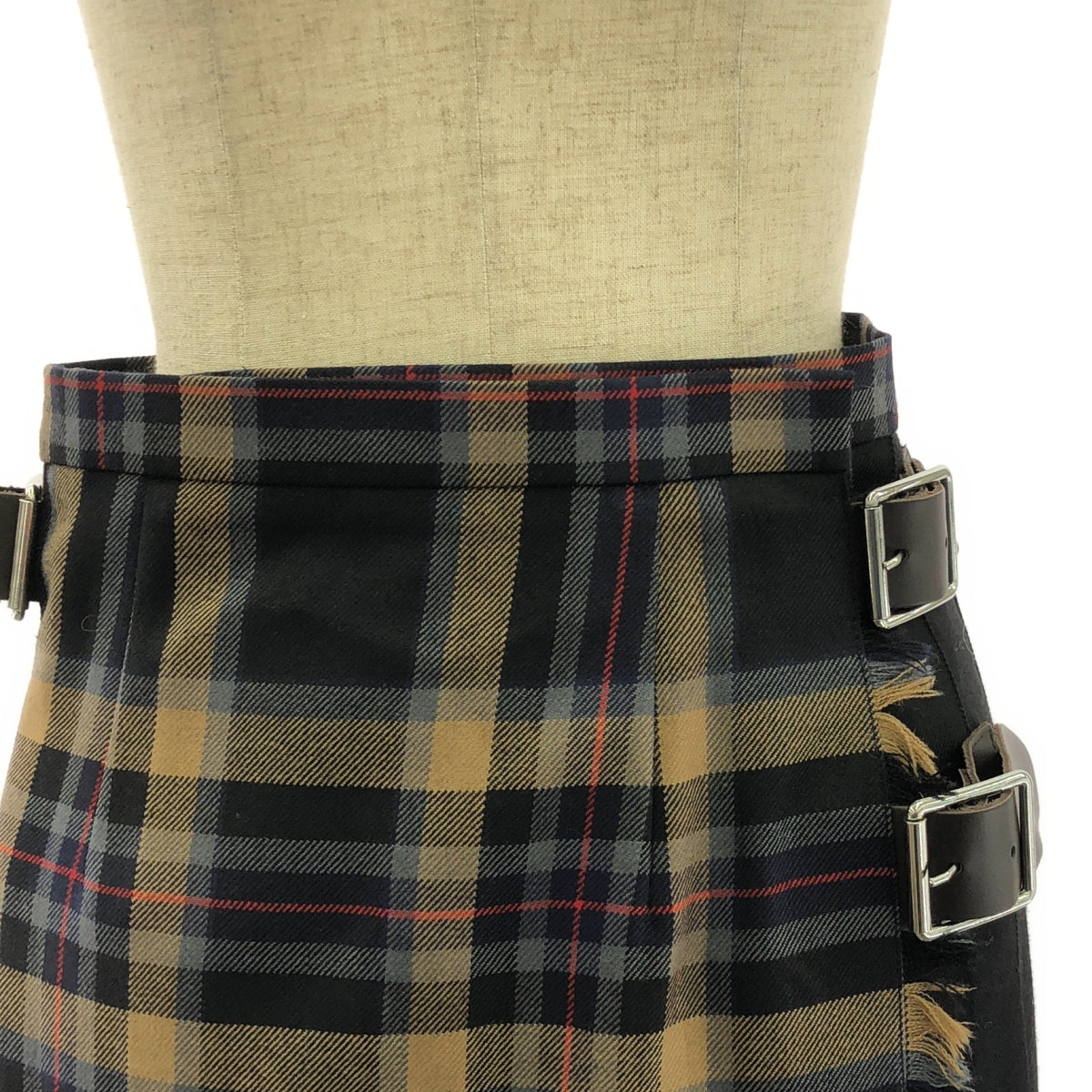 O'NEIL OF DUBLIN / 오닐 오브 더블린 | 체크 랩 플리츠 스커트 | US6 | 멀티 컬러 | 여성