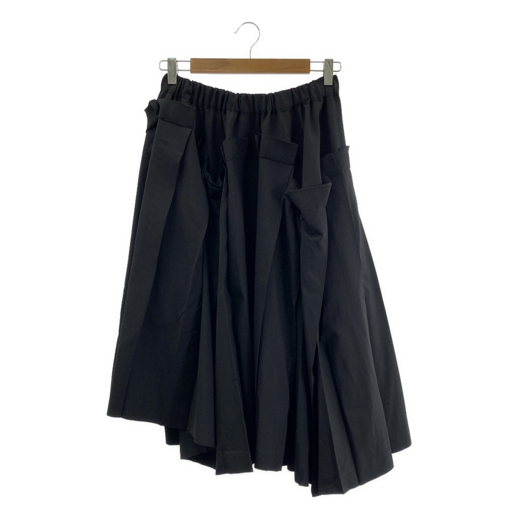 COMME des GARÇONS | 2025春夏 | 重構羊毛褶襉拼接寬鬆半身裙 | XS碼 | 女款