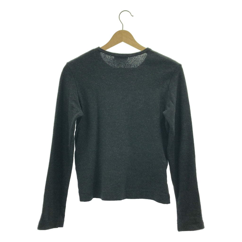 COMME des GARÇONS | 經編布料2002 秋冬 |羊毛標誌印花針織上衣| SHOPBOP黑色|女性的