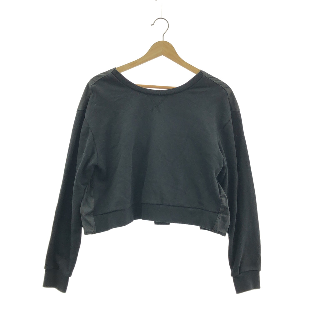 3.1 Phillip Lim / スリーワンフィリップリム | 異素材 バック リボン ギャザー トップス | S | ブラック | レディース