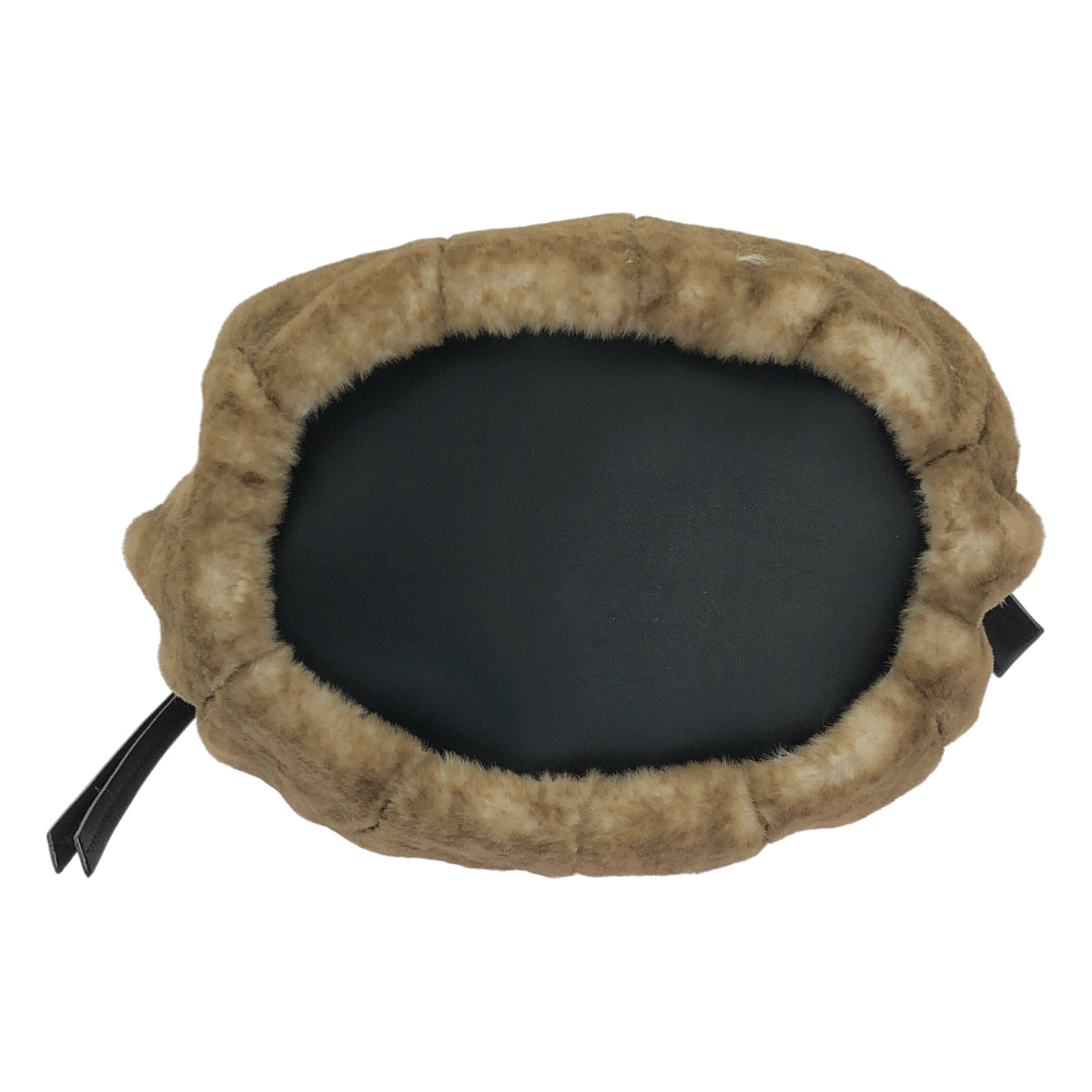 【美品】  VIOLAd'ORO / ヴィオラドーロ | エコファー 2way ハンド ショルダーバッグ | ブラウン/ブラック | レディース