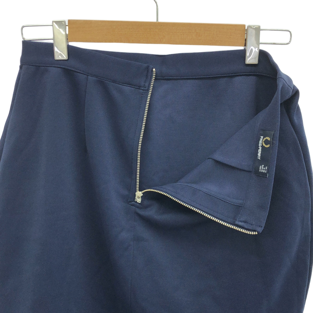弗雷德佩里 |後拉鍊運動裙 |英國12 |海軍 |女性的