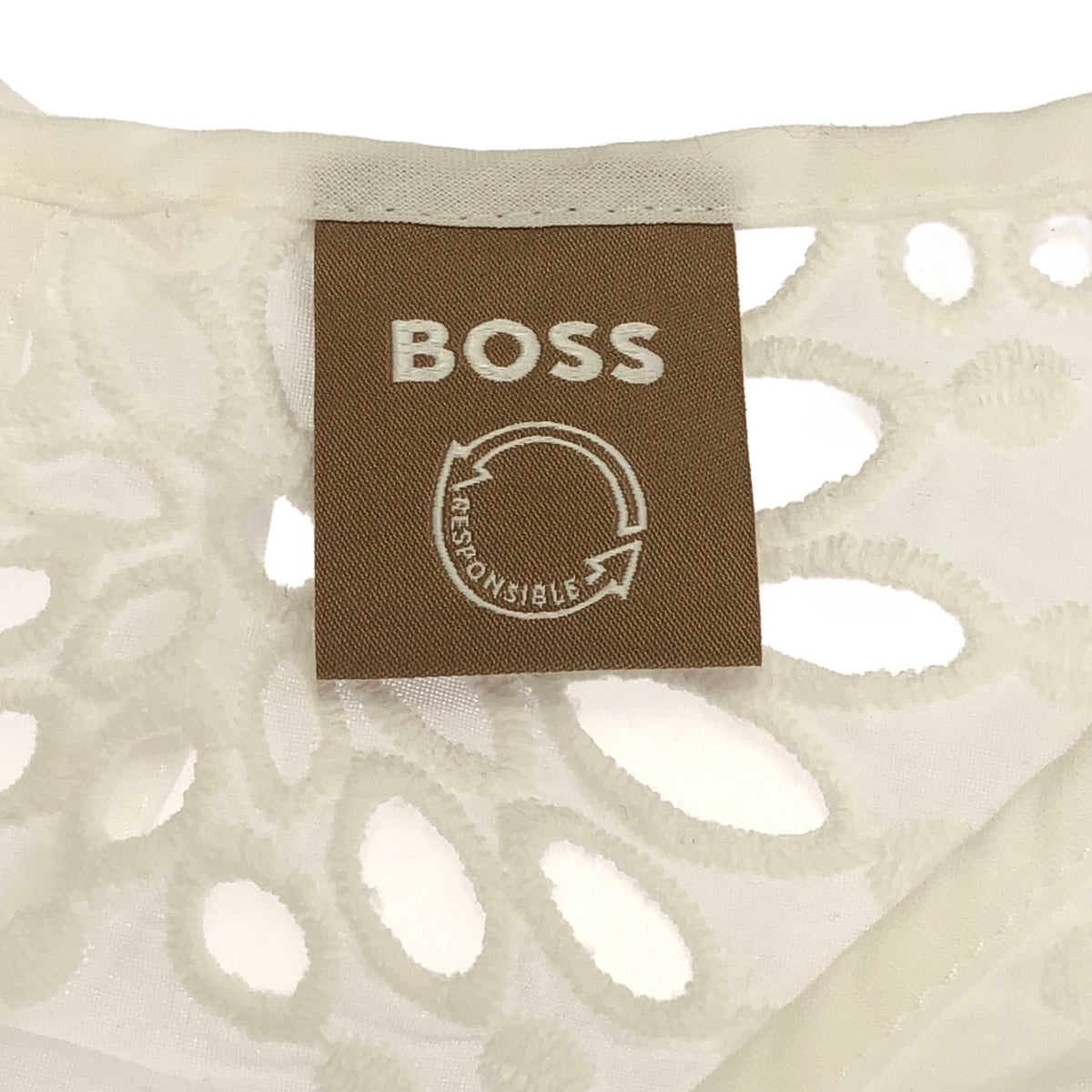HUGO BOSS | 棉質鏤空蕾絲襯衫 | 36碼 | 女款