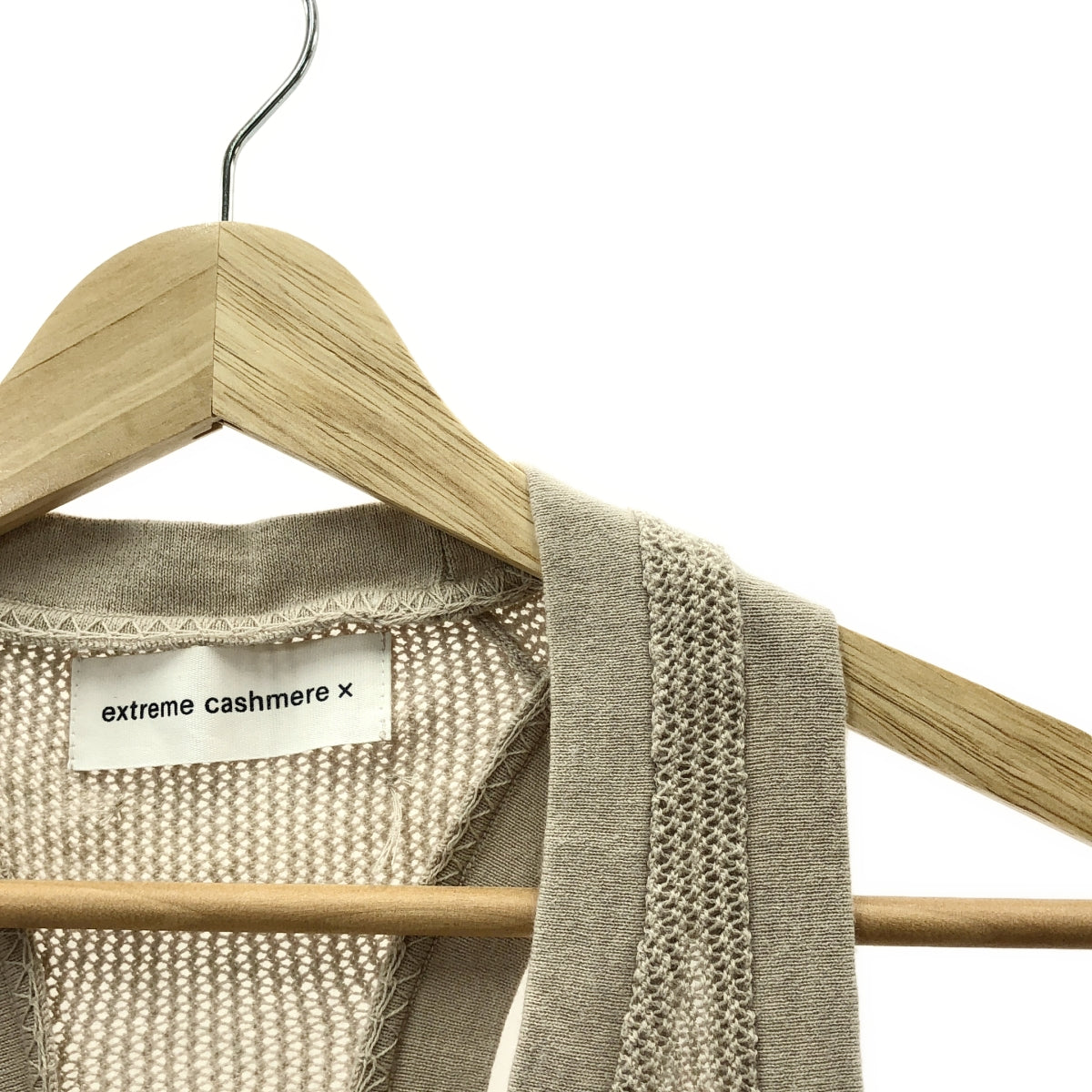 極致羊絨 |針織背心與剪裁縫製上衣 |米色 |女性的