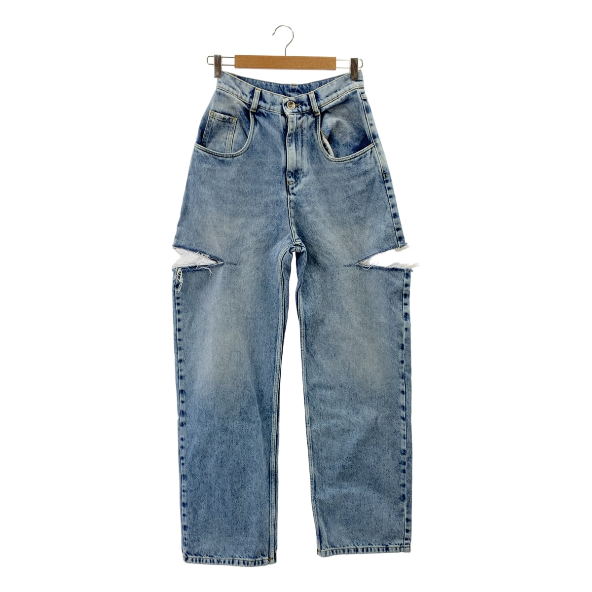 Maison Margiela / メゾンマルジェラ | 2022AW | SLASH DETAIL DENIM PANTS / スラッシュ ディテール デニムパンツ | 38 | レディース