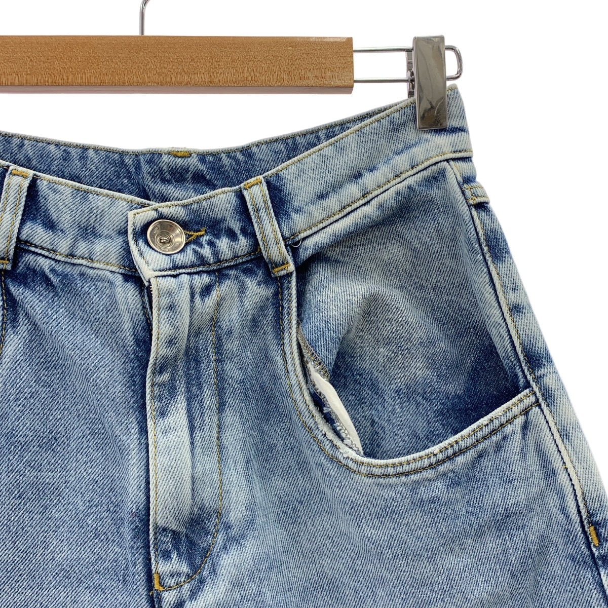 Maison Margiela / メゾンマルジェラ | 2022AW | SLASH DETAIL DENIM PANTS / スラッシュ ディテール デニムパンツ | 38 | レディース