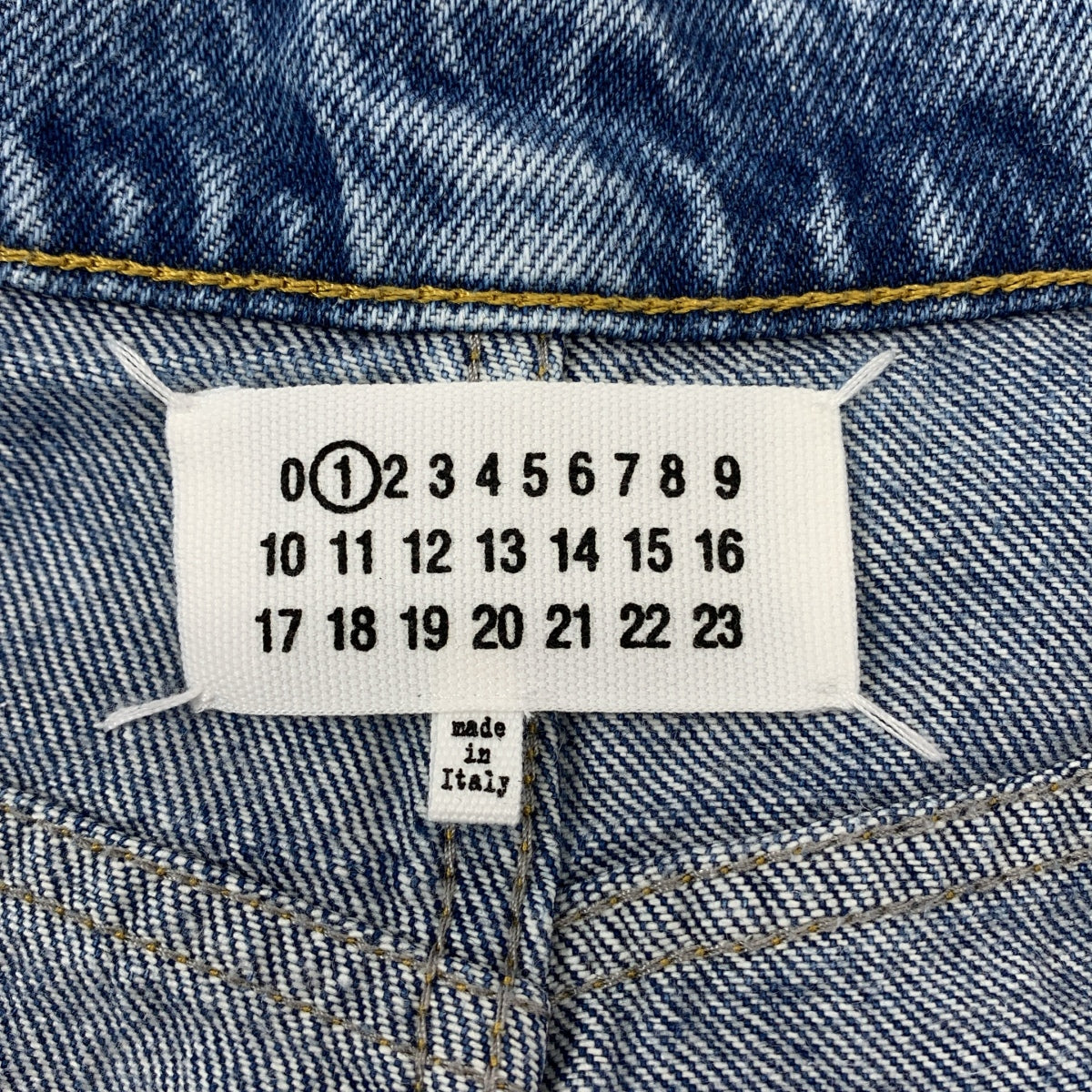 Maison Margiela / メゾンマルジェラ | 2022AW | SLASH DETAIL DENIM PANTS / スラッシュ ディテール デニムパンツ | 38 | インディゴ | レディース