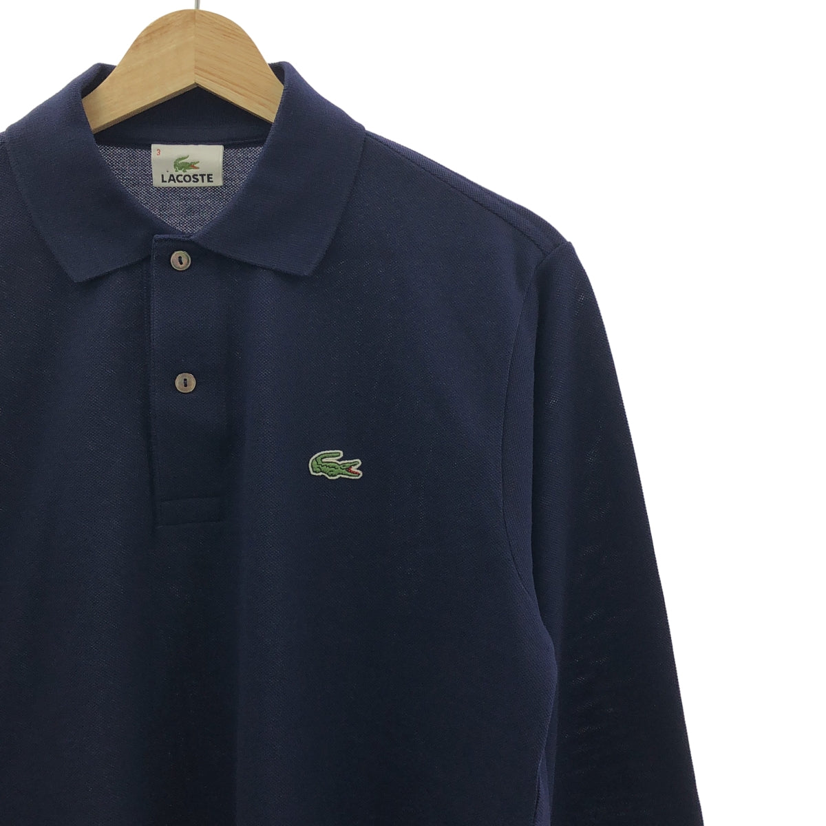 LACOSTE / 라코스테 | 코튼 롱 슬리브 폴로 셔츠 | 3 | 남성