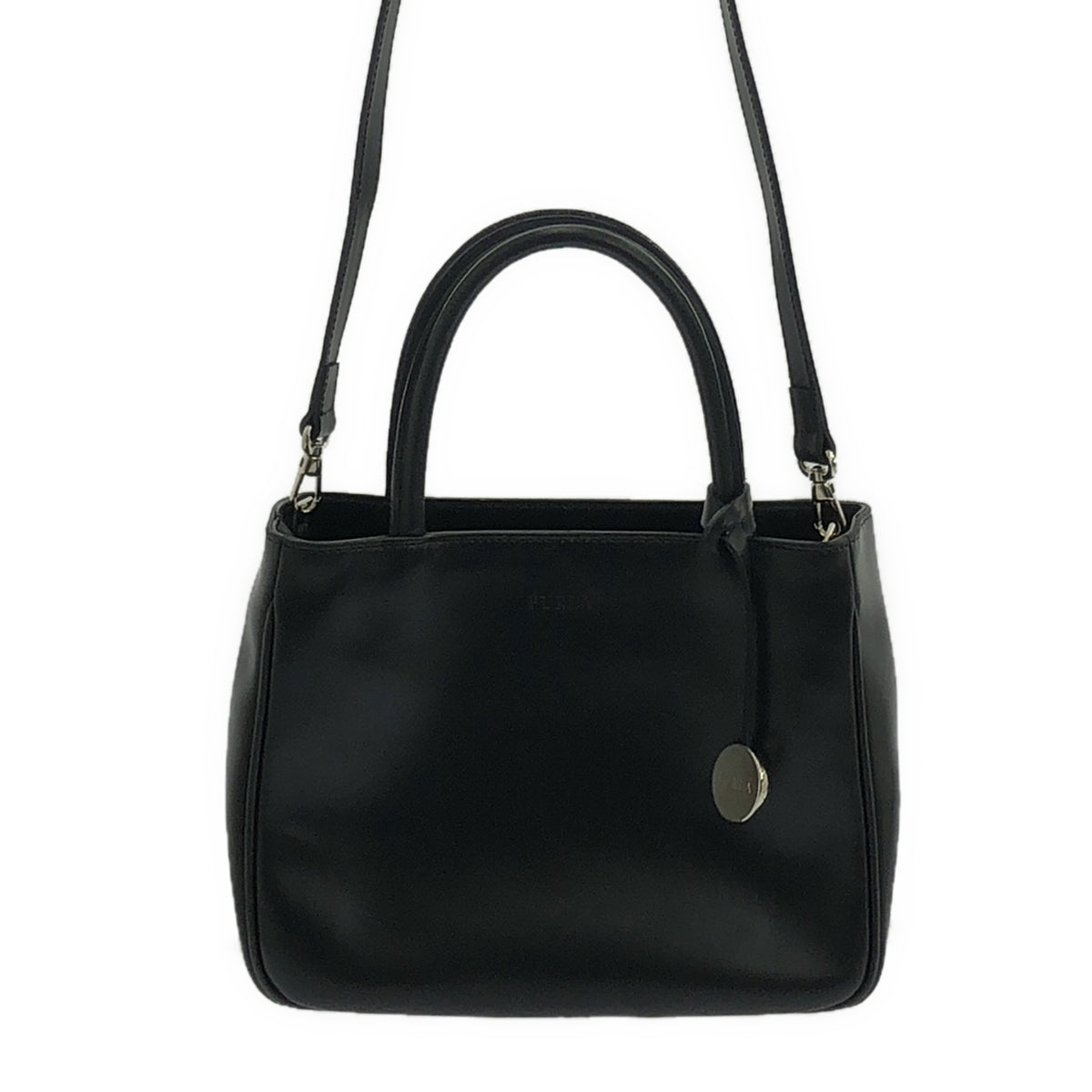 FURLA / 훌라 | 로고 가죽 2WAY 숄더 핸드백 | 블랙 | 여성