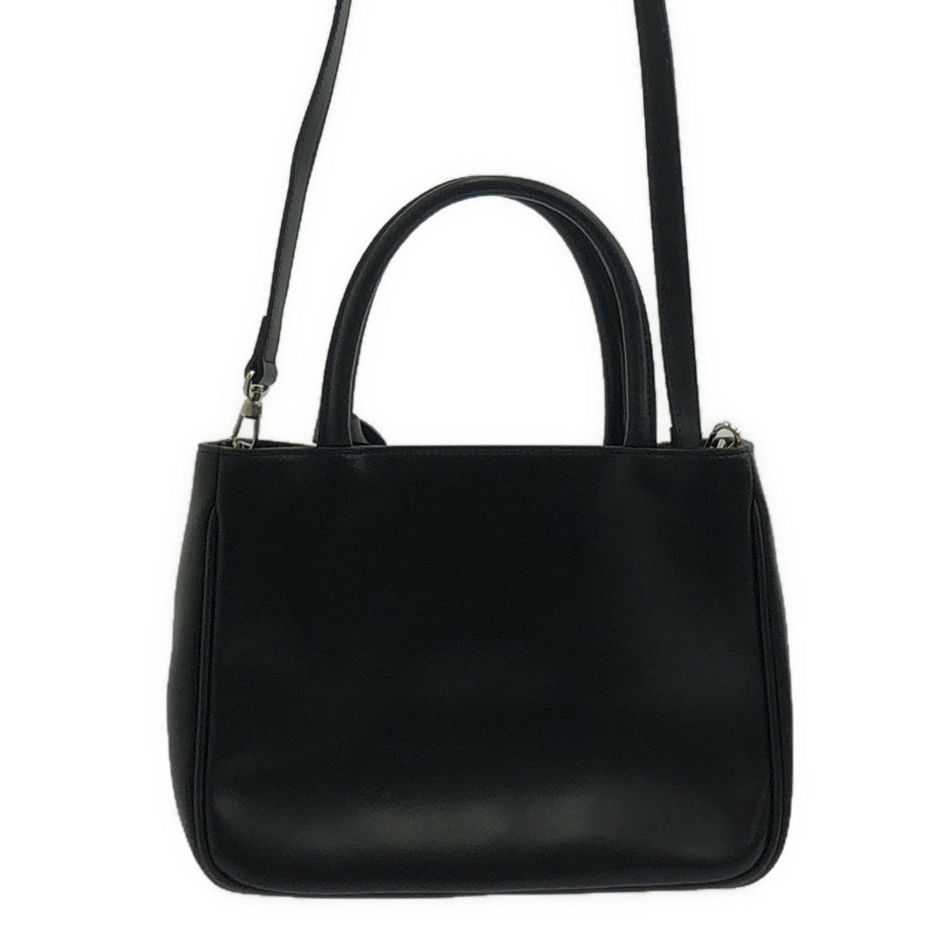 FURLA / フルラ | ロゴ レザー 2WAY ショルダー ハンドバッグ | ブラック | レディース