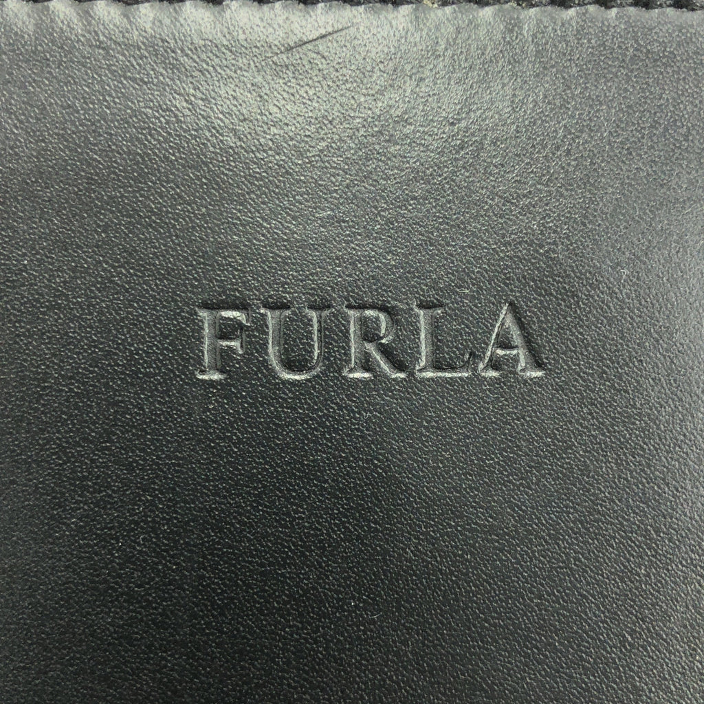 FURLA / フルラ | ロゴ レザー 2WAY ショルダー ハンドバッグ | ブラック | レディース