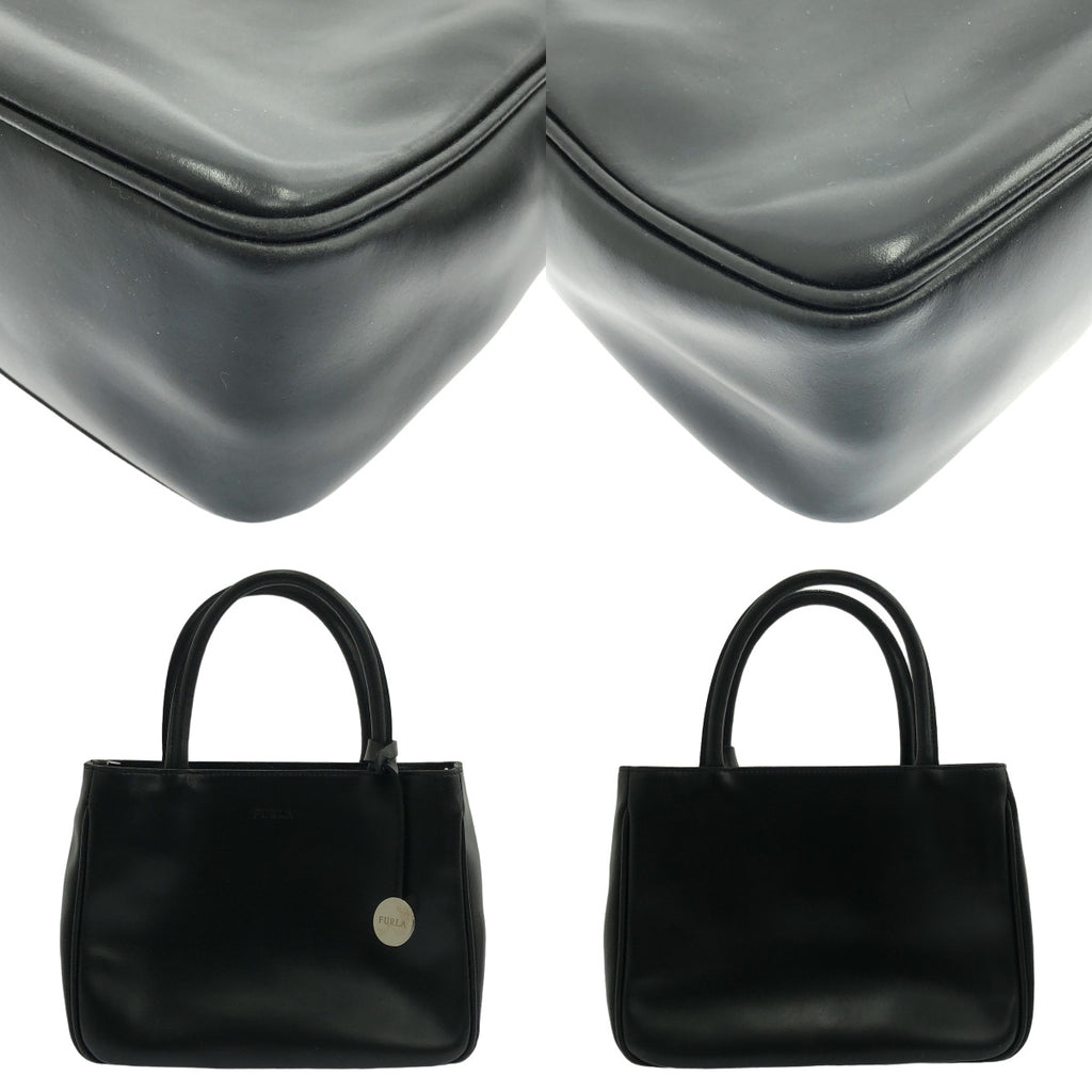 FURLA / フルラ | ロゴ レザー 2WAY ショルダー ハンドバッグ | ブラック | レディース