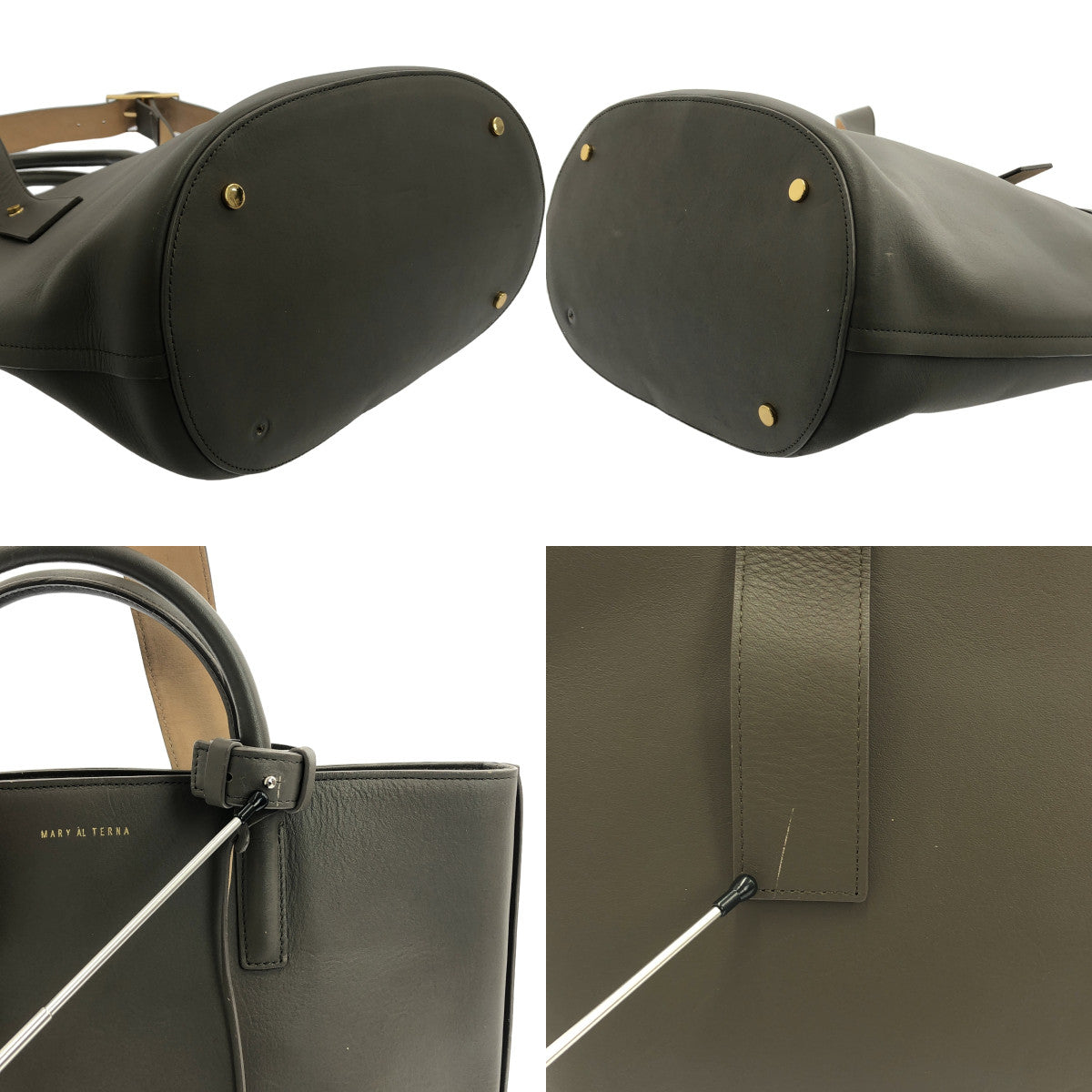 MARY AL TERNA / メアリオルターナ | BOW 2WAY トート ショルダー バッグ | グレー | レディース