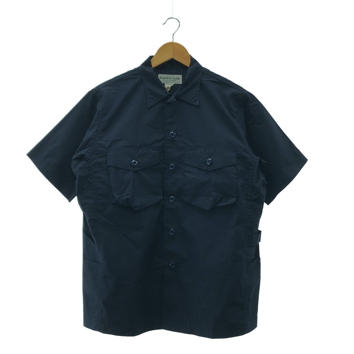 SASSAFRAS | 園丁半打字機短袖襯衫 | S 碼 | 男款