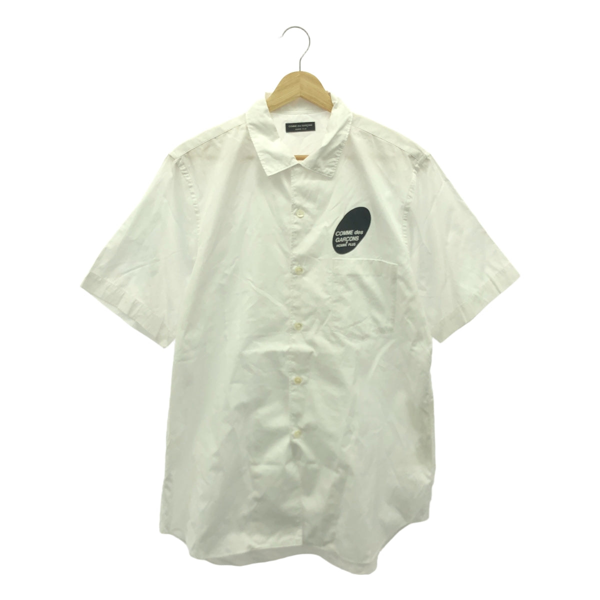 COMME des GARCONS HOMME PLUS / コムデギャルソンオムプリュス | 2002SS | ロゴプリント オープンカラー コットン シャツ |