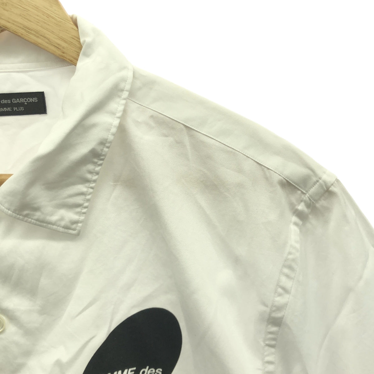 COMME des GARCONS HOMME PLUS / コムデギャルソンオムプリュス | 2002SS | ロゴプリント オープンカラー コットン シャツ |