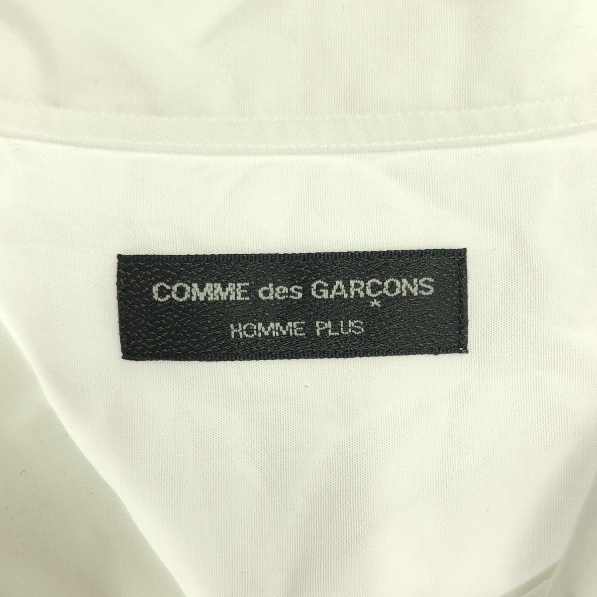 COMME des GARCONS HOMME PLUS / コムデギャルソンオムプリュス | 2002SS | ロゴプリント オープンカラー コットン シャツ |