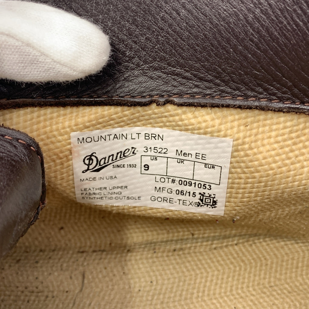 DANNER / 다너 | MOUNTAIN LIGHT GORE-TEX 마운틴 라이트 고어 텍스 마운틴 가죽 부츠 | 9 EE | 브라운 | 남성
