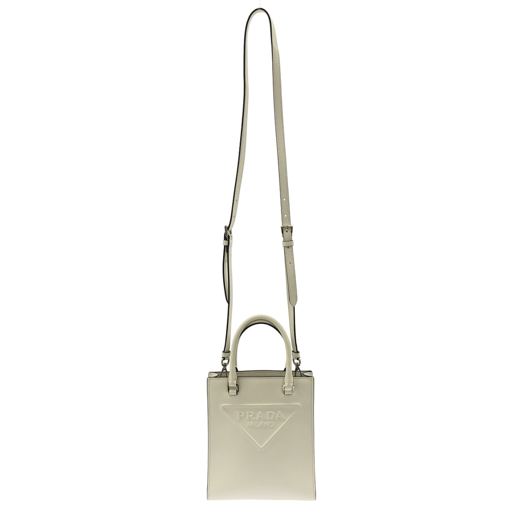PRADA / プラダ | エンボス トライアングルロゴ 2WAY ショルダーバッグ |
