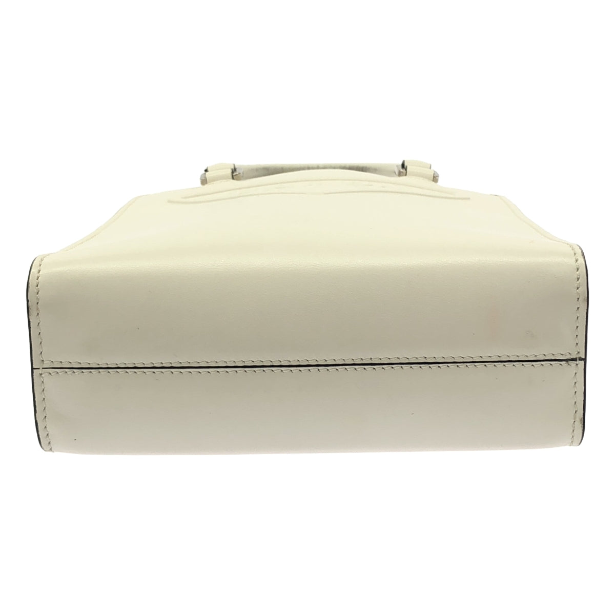 PRADA / プラダ | エンボス トライアングルロゴ 2WAY ショルダーバッグ | ホワイト | レディース