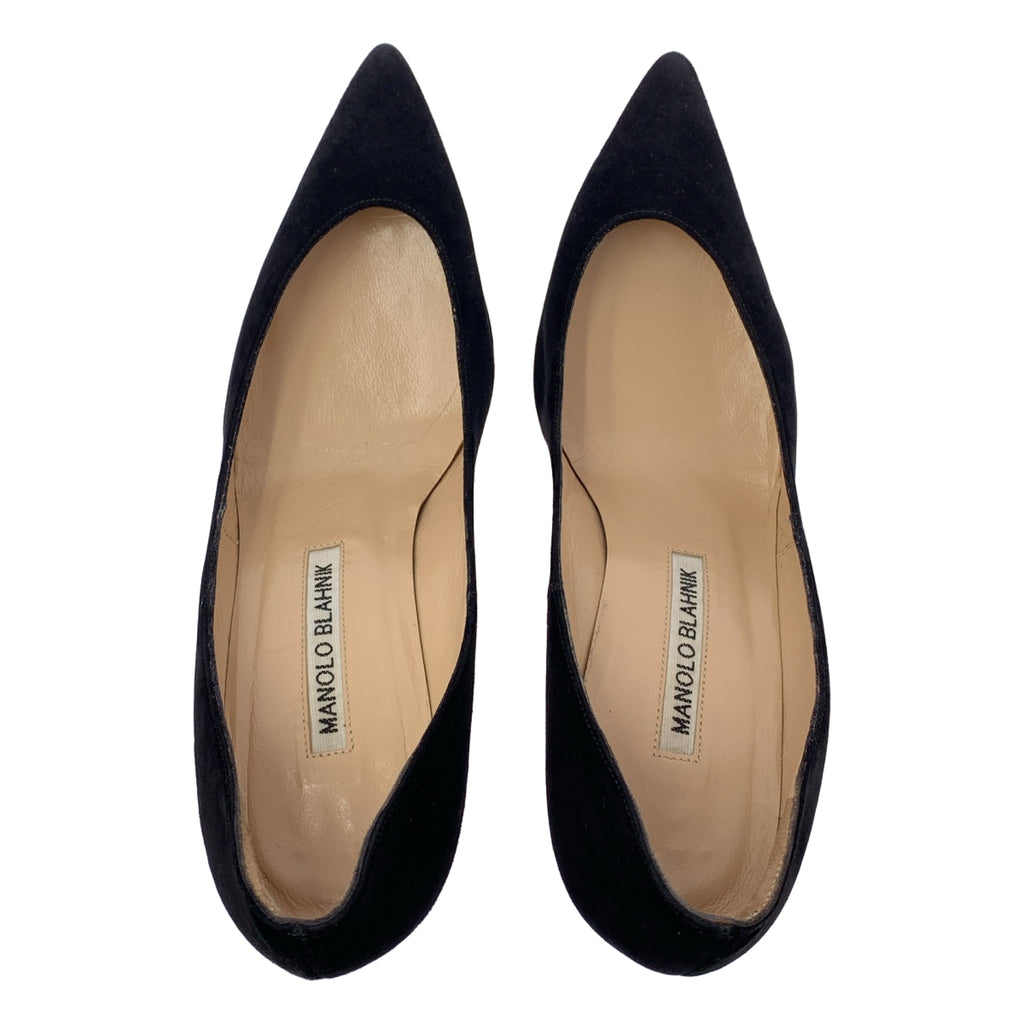MANOLO BLAHNIK | 絨面革尖頭高跟鞋 | 尺寸 34 1/2 | 女款