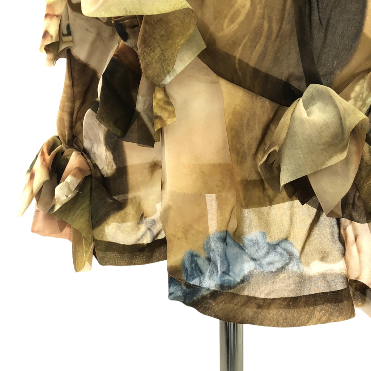 [品相完好] COMME des GARCONS | 2024SS |聚酯臉部全身印花蝴蝶結裝飾洋裝 連身衣 / 有襯裡 | M |多色 |女性的