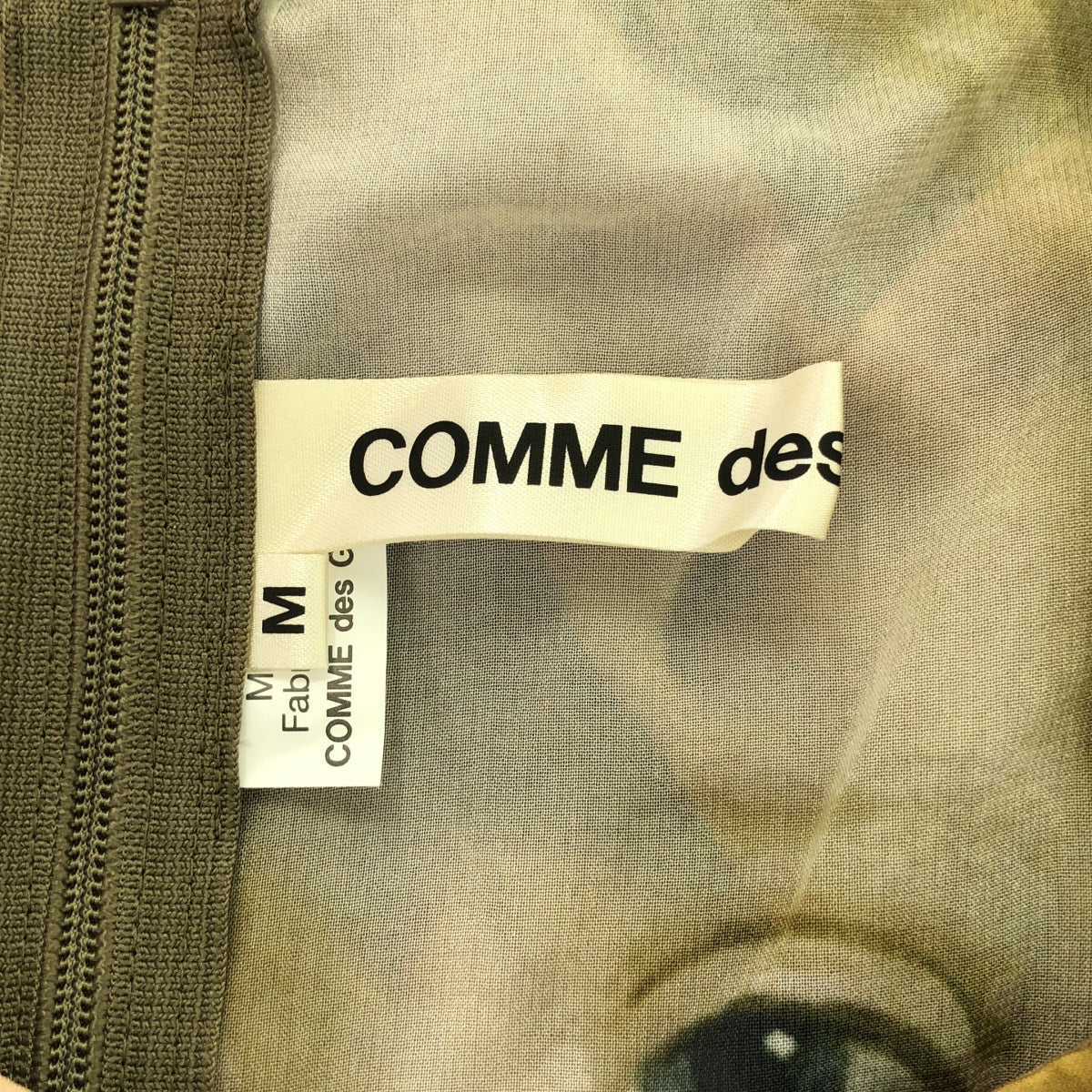 [品相完好] COMME des GARCONS | 2024SS |聚酯臉部全身印花蝴蝶結裝飾洋裝 連身衣 / 有襯裡 | M |多色 |女性的