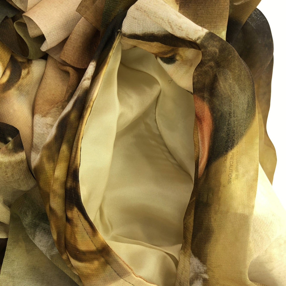 [品相完好] COMME des GARCONS | 2024SS |聚酯臉部全身印花蝴蝶結裝飾洋裝 連身衣 / 有襯裡 | M |多色 |女性的