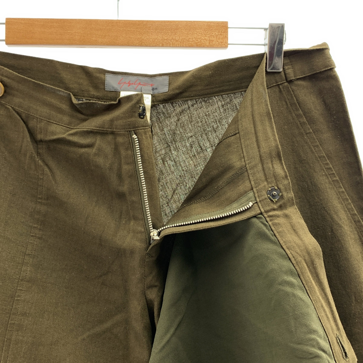 YOHJI YAMAMOTO +NOIR / 요우지야마모토프리스노아르 | 2002AW | 린넨 실크 변형 랩 팬츠 | 2 |