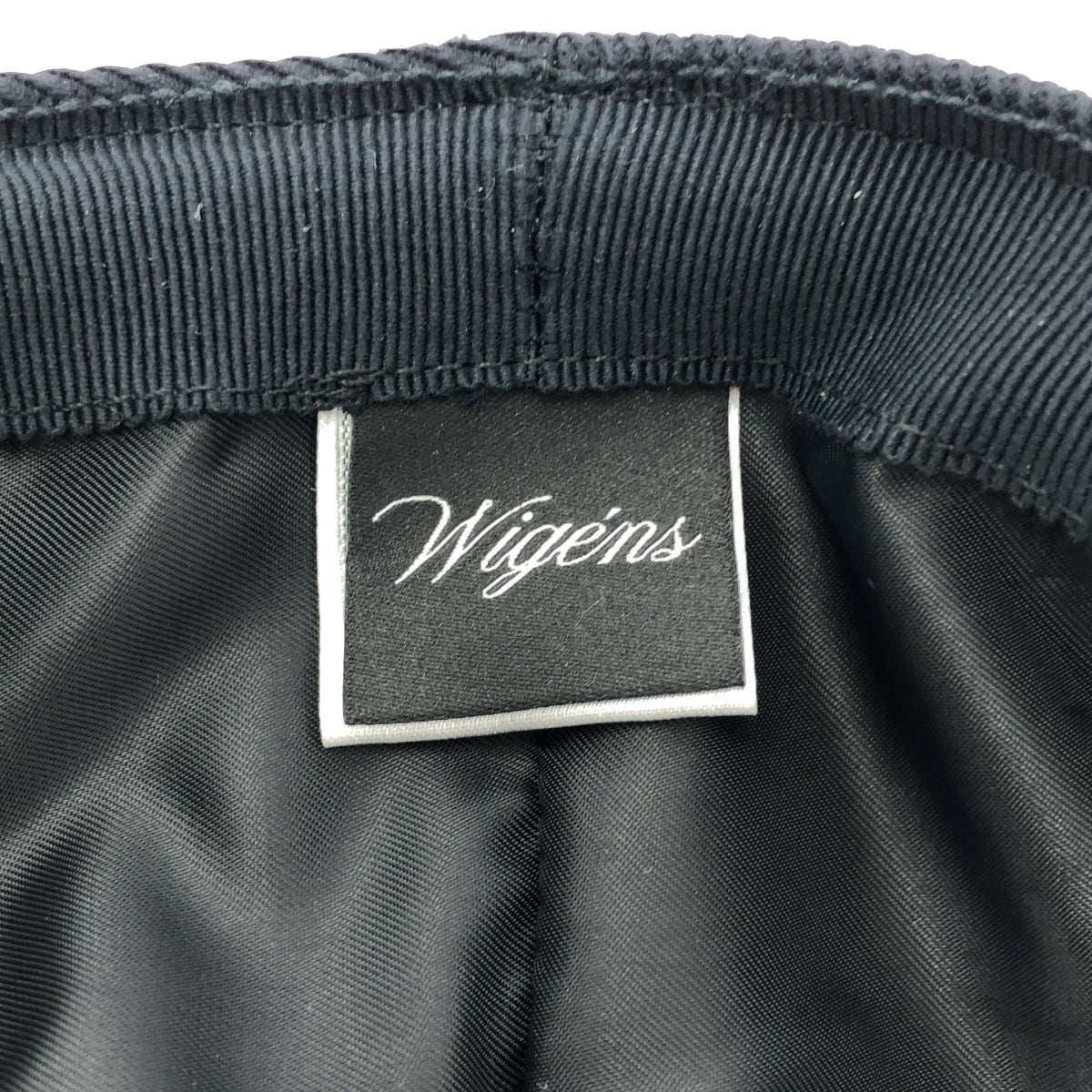 【美品】  Wigens / ヴィゲーンズ | ハンチング 帽子 キャップ | ブラック | レディース