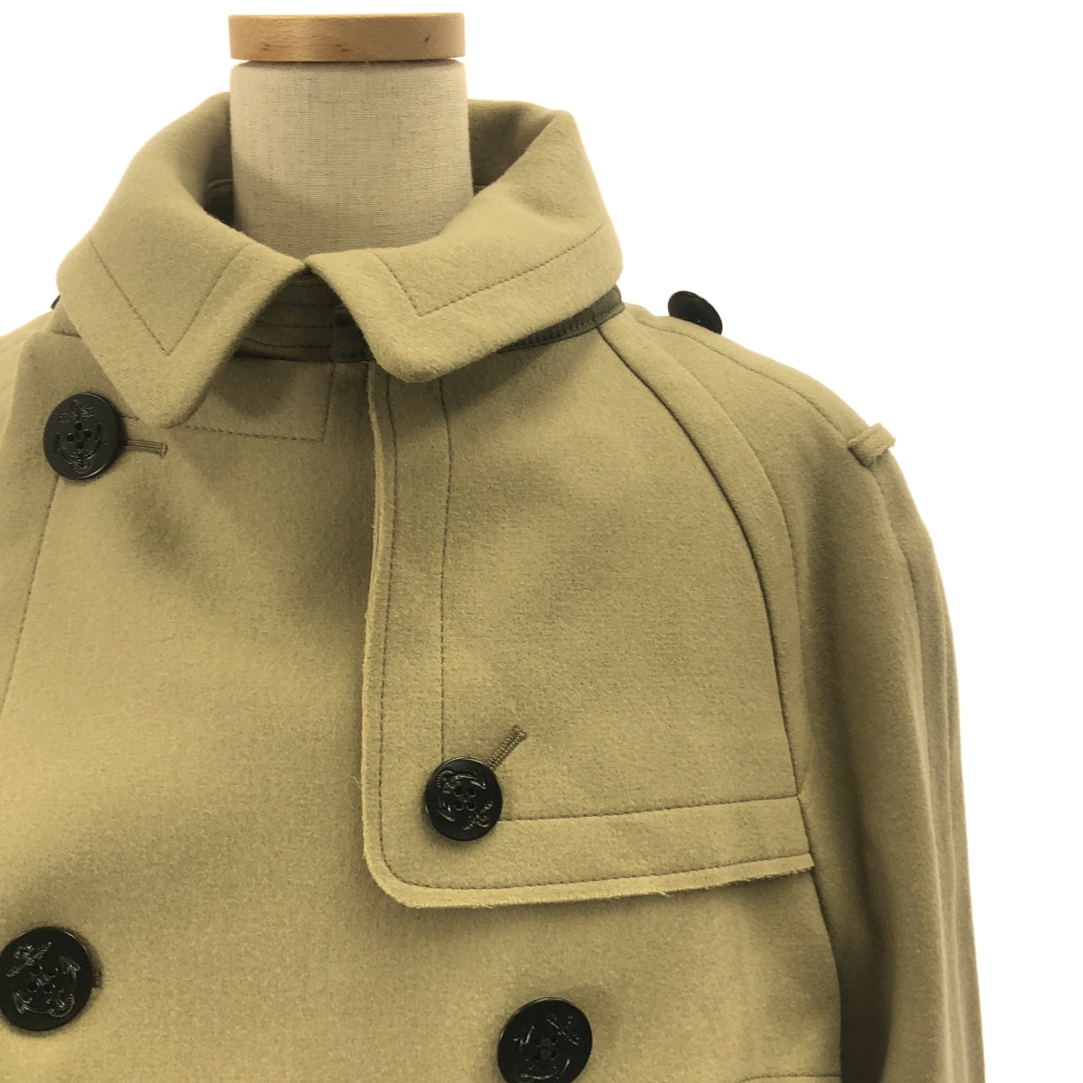 sacai / サカイ | Wool Melton Coat ウール メルトン コート | 3 | レディース