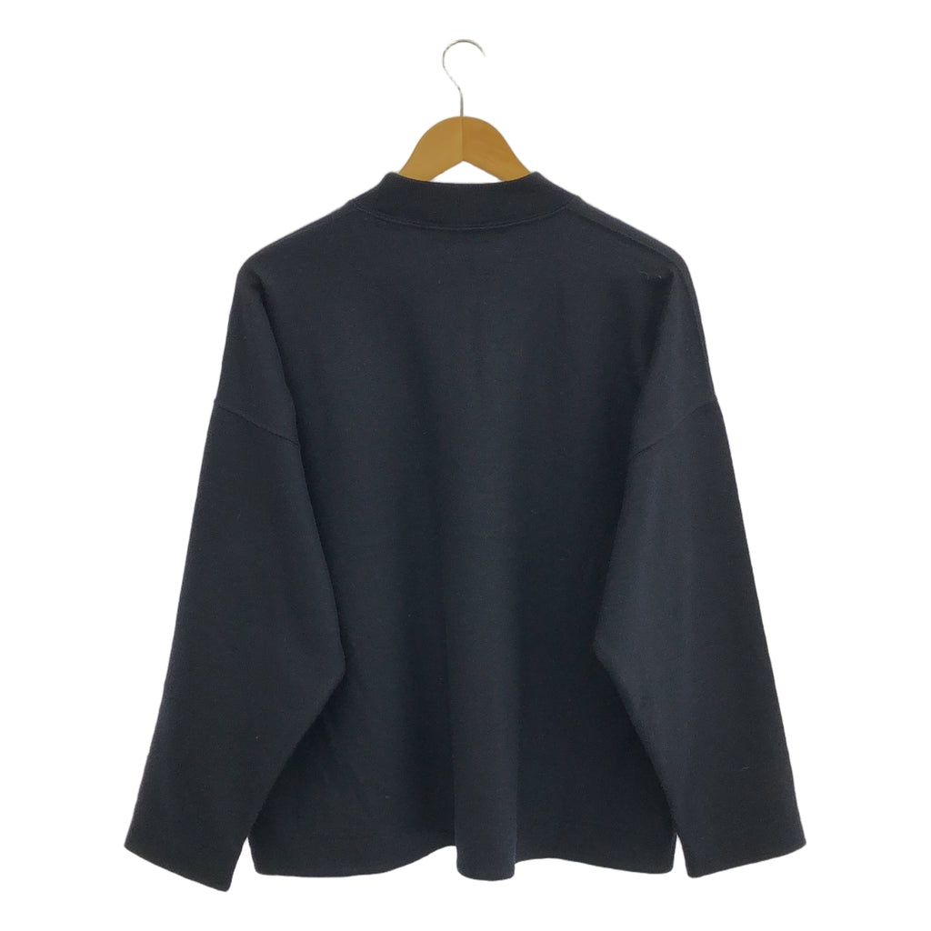 [狀況良好] JIL SANDER | 2019秋冬 |高領羊毛寬毛衣 | S |海軍 |男士