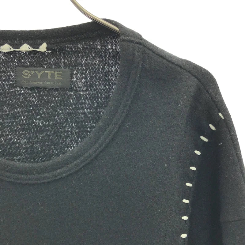 S'YTE YOHJI YAMAMOTO / サイトヨウジヤマモト | 2024AW | AIRY JERSEY BLIND STITCH LAYERED LONG-SLEEVE T-SHIRT / ウール ステッチ レイヤード ニット | 3 | メンズ