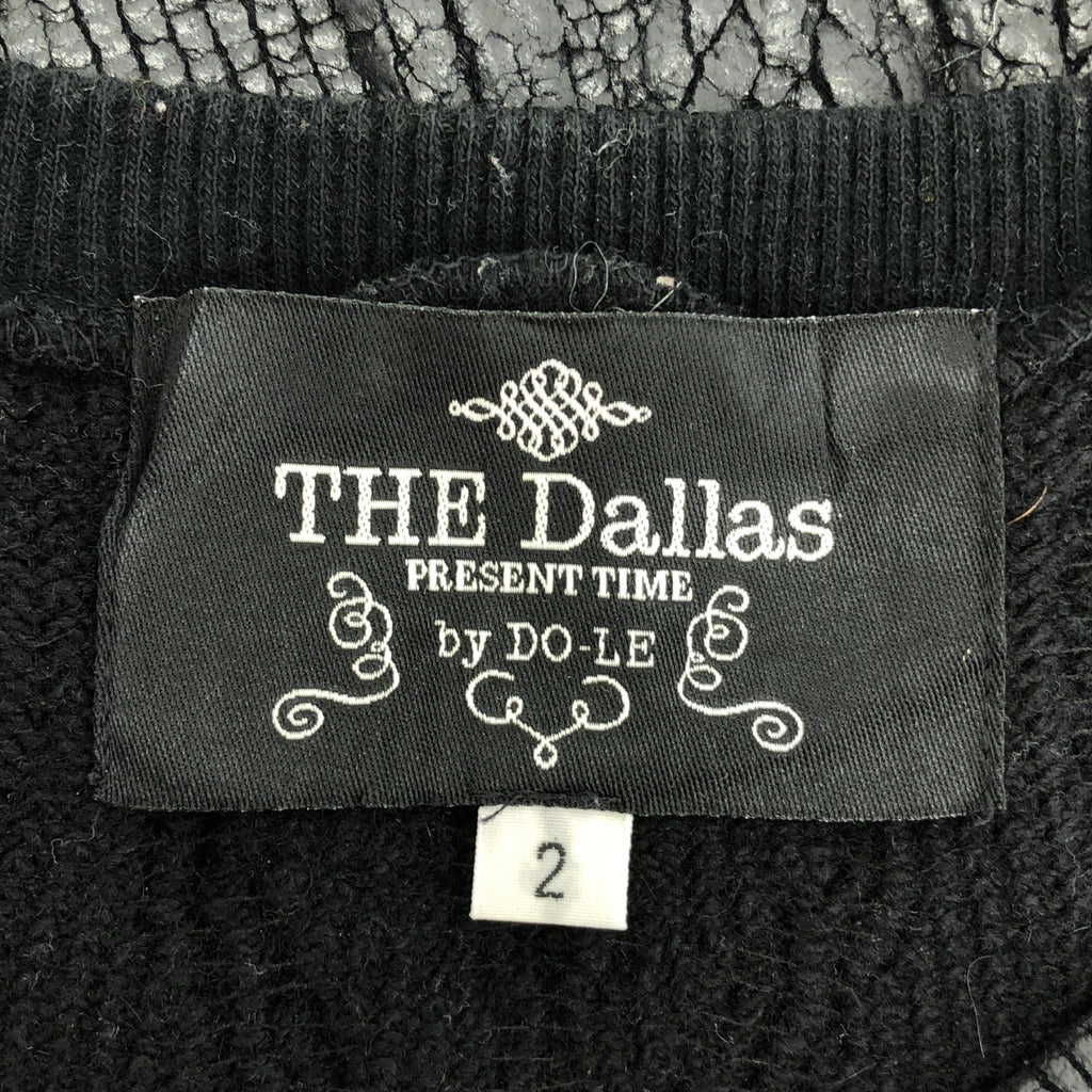 THE Dallas / ダラス | オーバーシルエット スリット ニット ベスト | 2 | ブラック | レディース