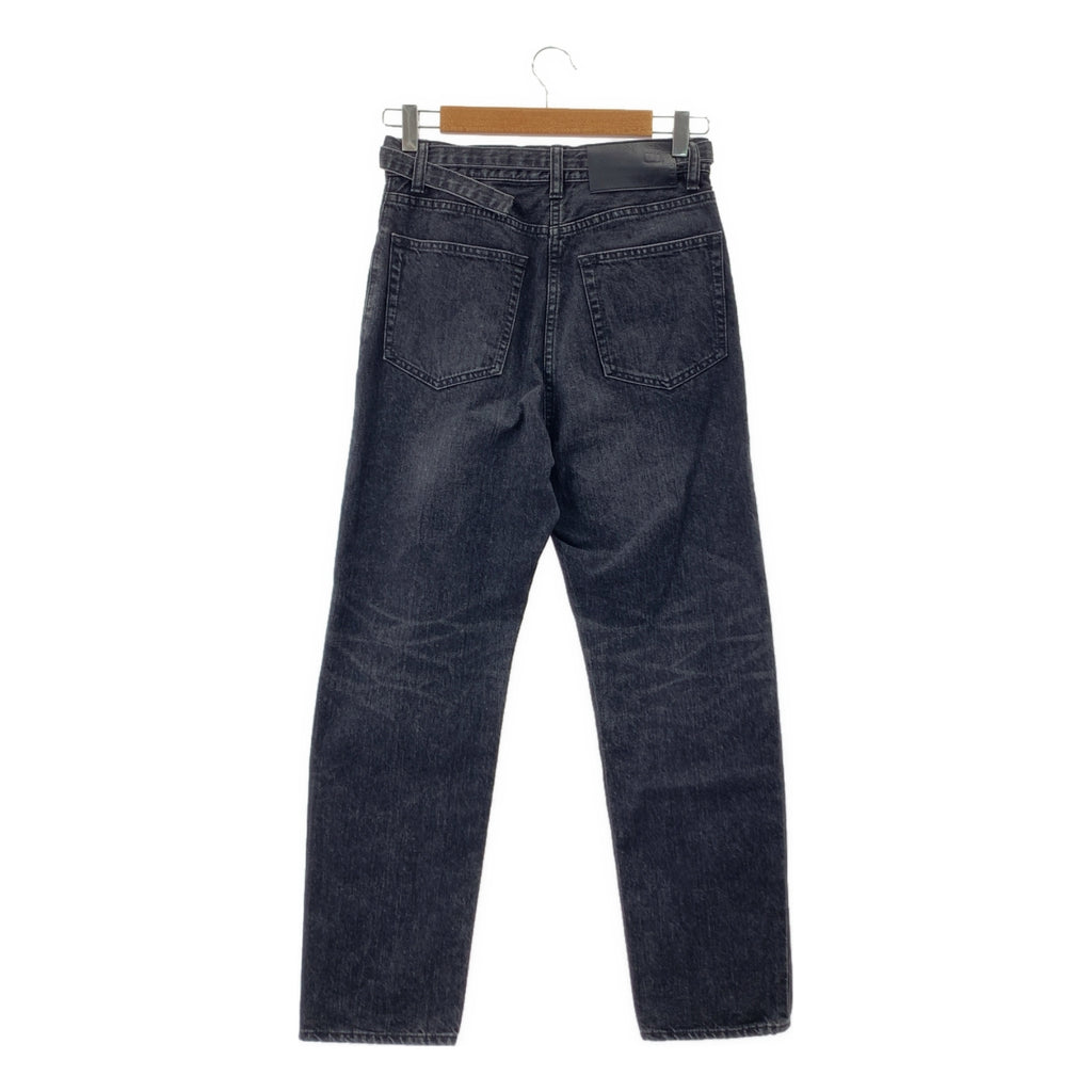 sacai / 사카이 | 2023SS | Boot Cut Denim Pants 부츠 컷 데님 팬츠 | 0 | 블랙 | 여성