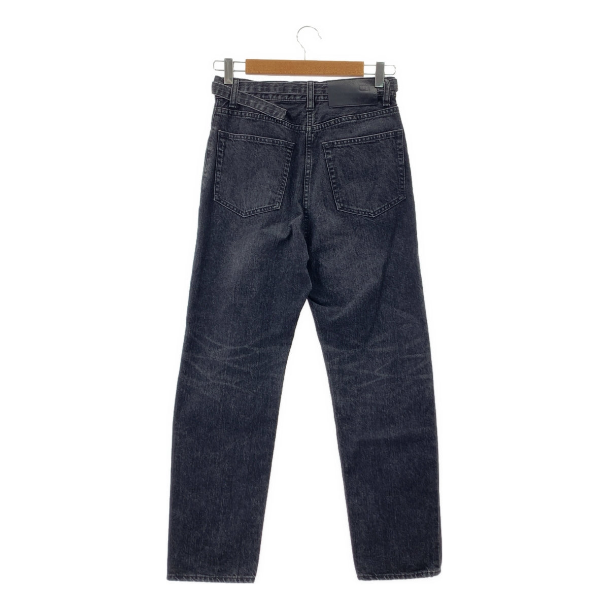 sacai / 사카이 | 2023SS | Boot Cut Denim Pants 부츠 컷 데님 팬츠 | 0 | 블랙 | 여성