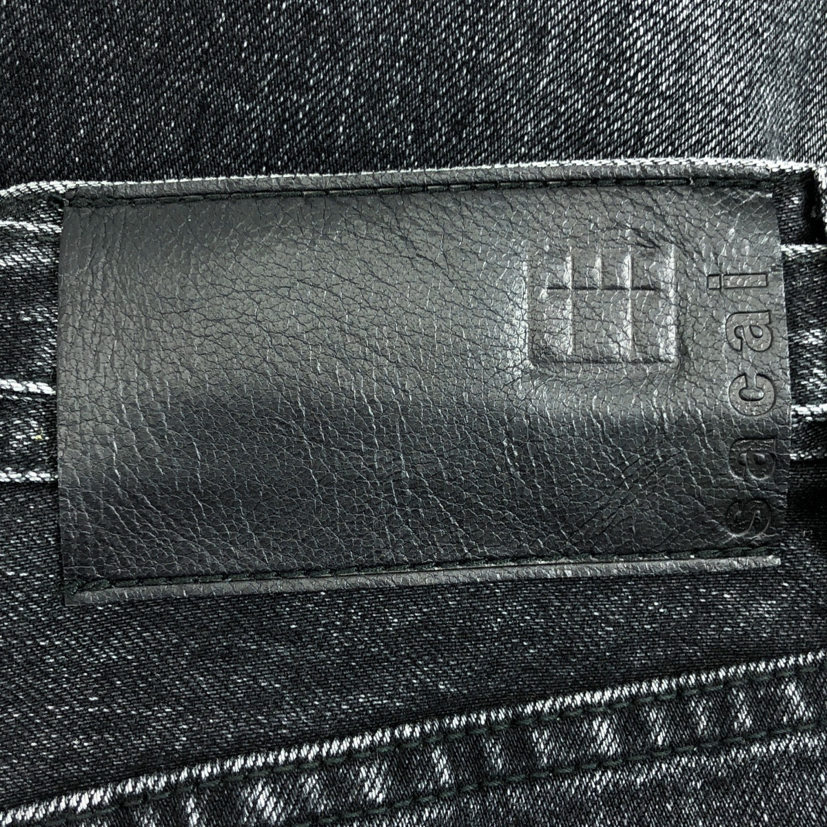 sacai / サカイ | 2023SS | Boot Cut Denim Pants ブーツカット デニム パンツ | 0 | ブラック | レディース