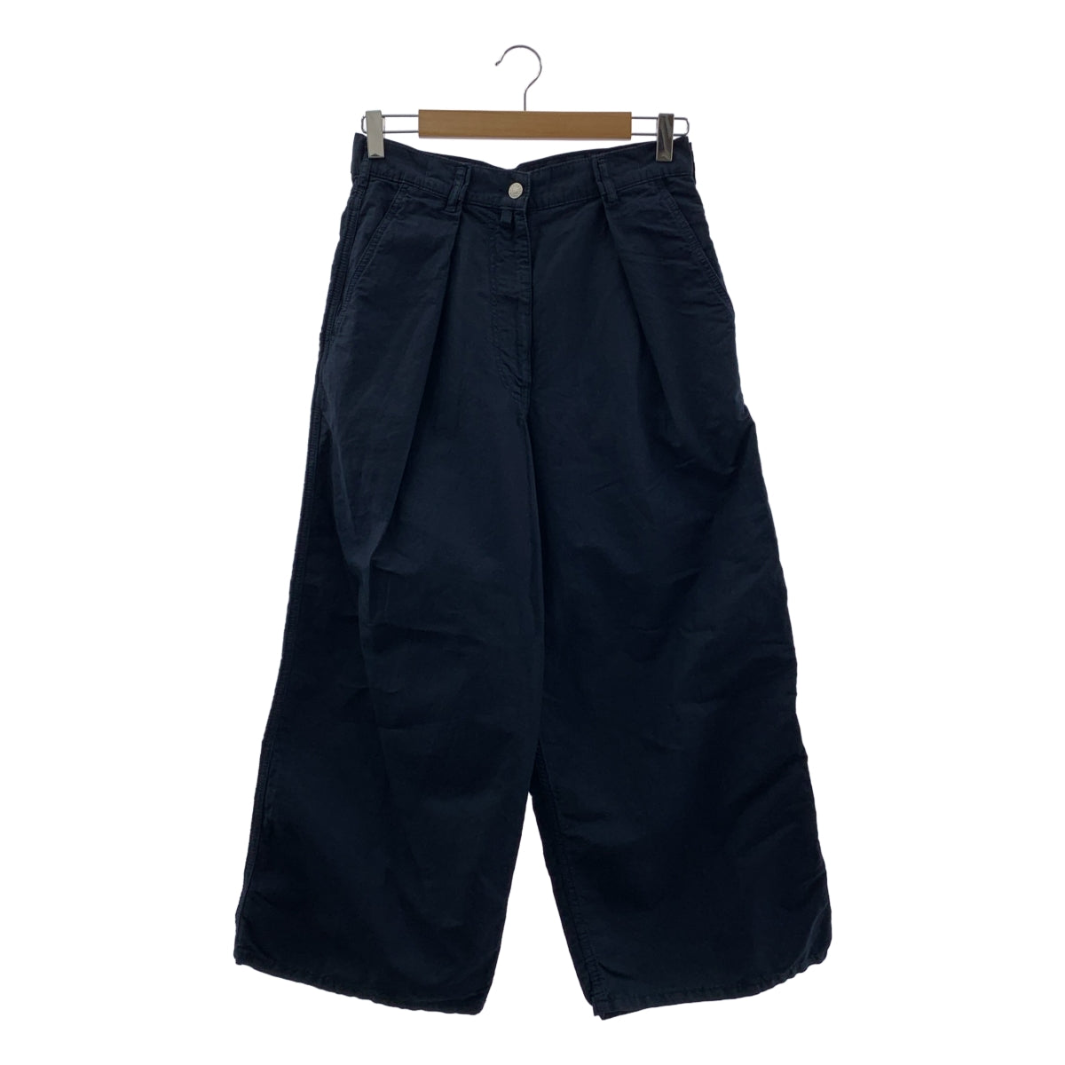 DRIES VAN NOTEN / ドリスヴァンノッテン | コットン リネン ワイドパンツ | 34 | レディース