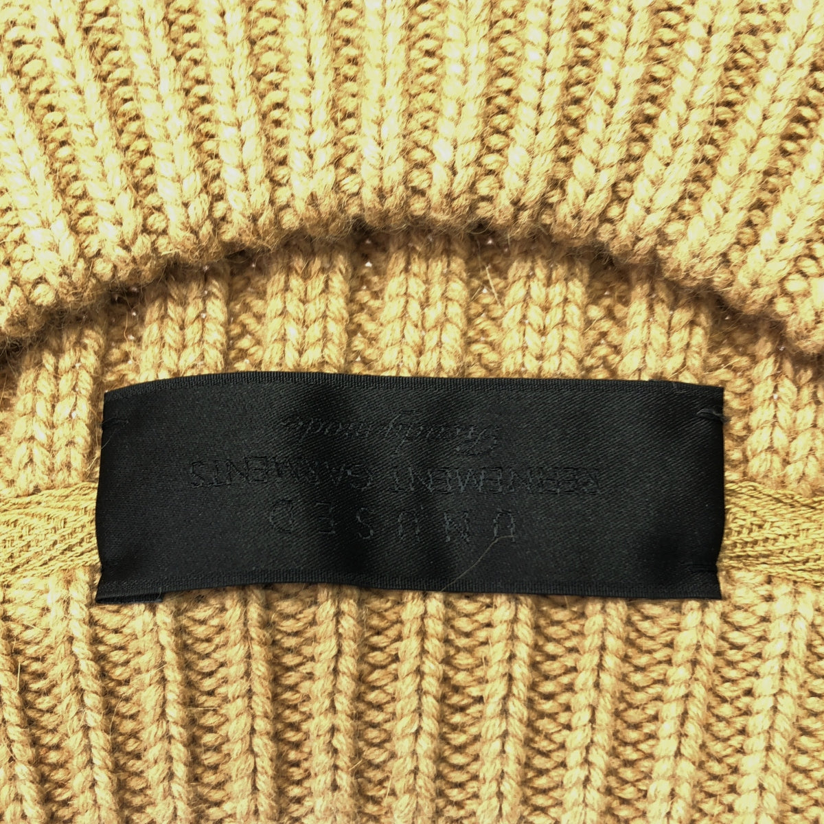 UNUSED / アンユーズド | RIB CREW NECK KNIT / リブ クルーネック スリット ニット セーター | 0 | ブラウン | レディース