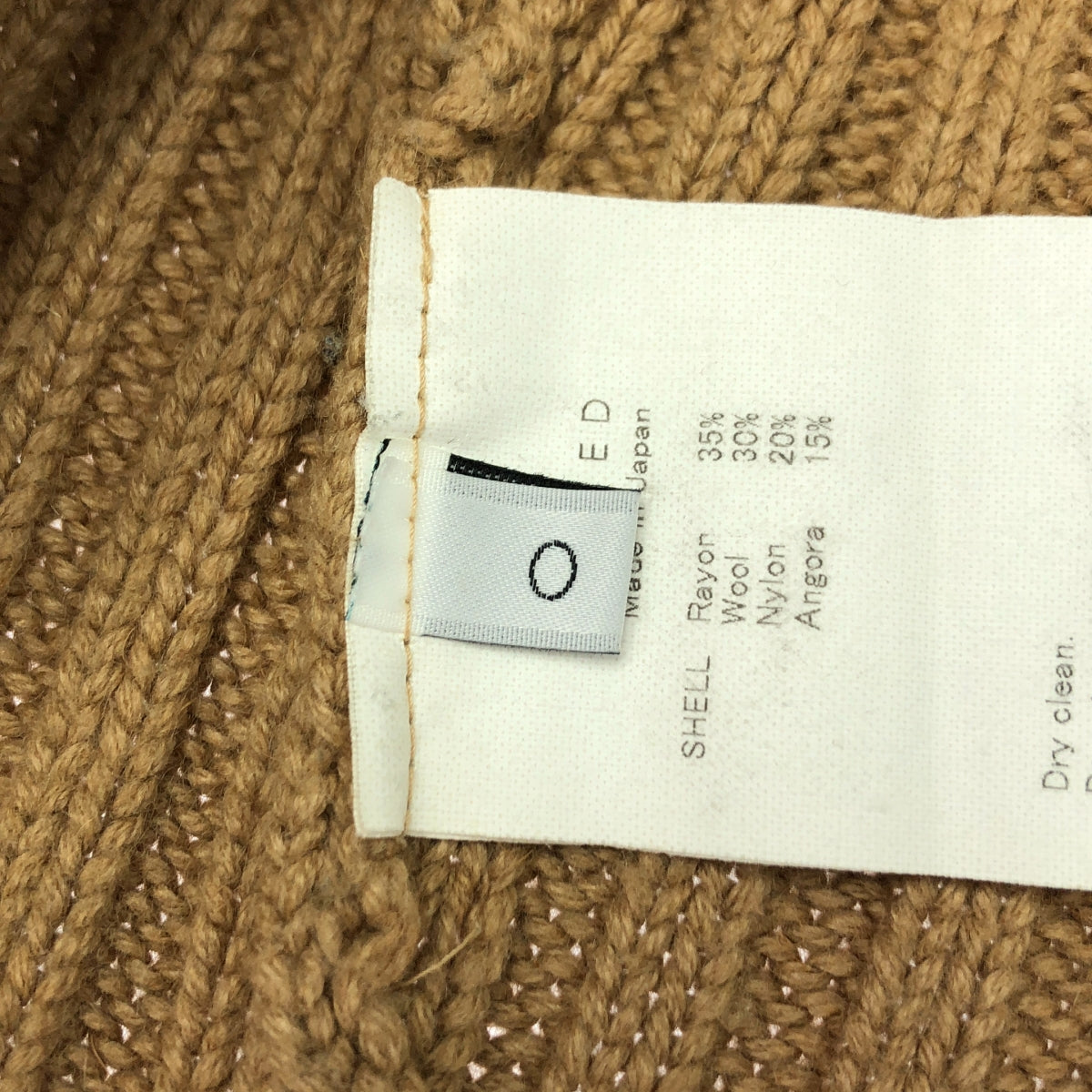 未使用 | 羅紋圓領針織衫 | 羅紋圓領開衩針織衫 | 0 碼 | 棕色 | 女款