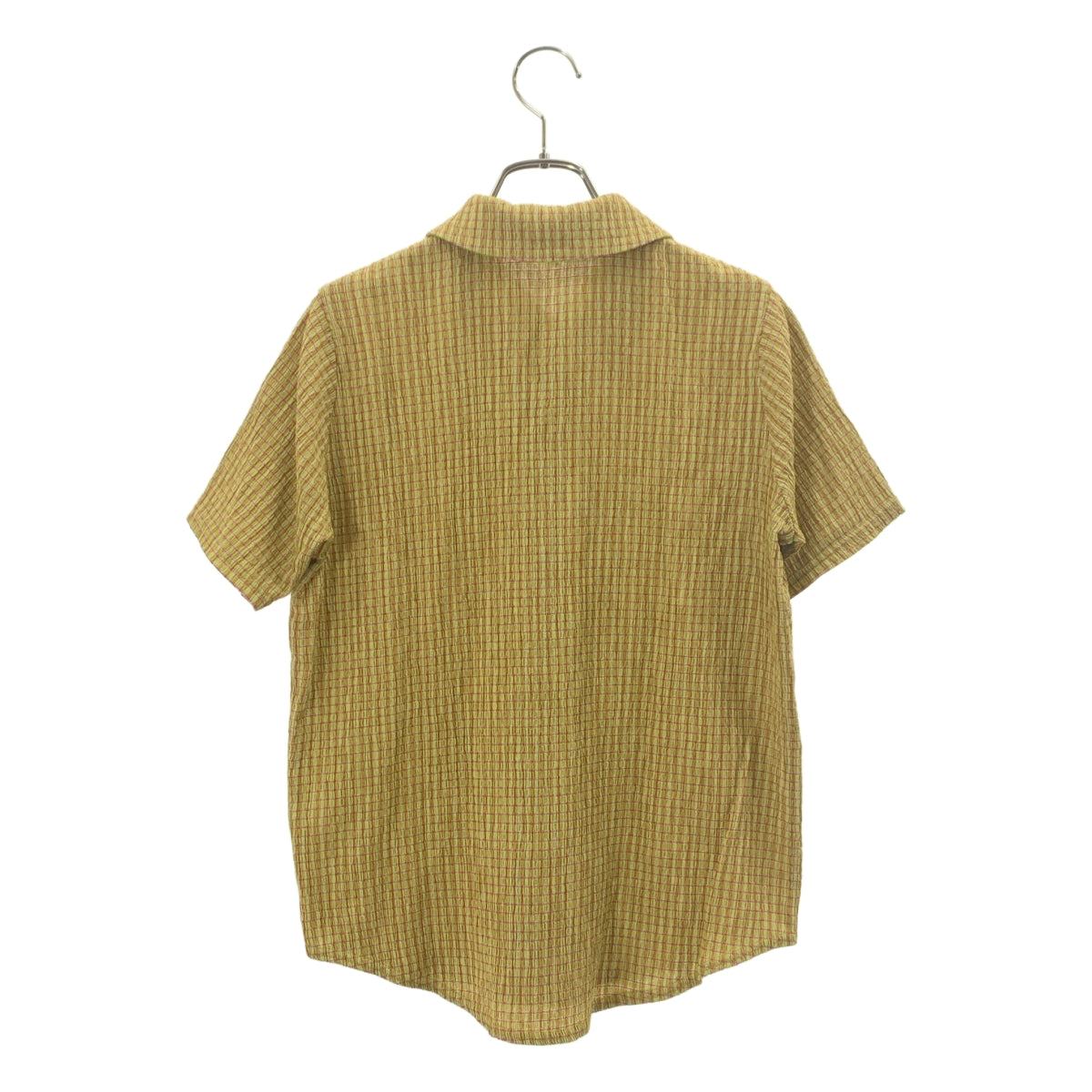 steven alan / スティーブンアラン | セットアップ クレープ チェック シャツ ブラウス / スリット スカート 裏地付き | S | レディース