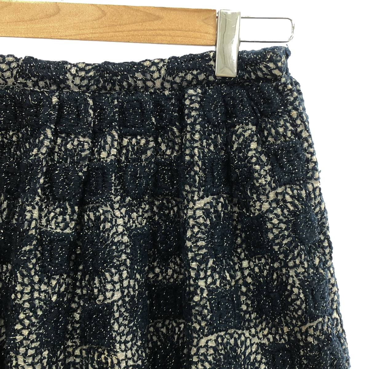 COMME des GARCONS | 90年代~ / AD1995AW |刺繡百褶裙 / 全蕾絲襯裡 | M |海軍 |女性的