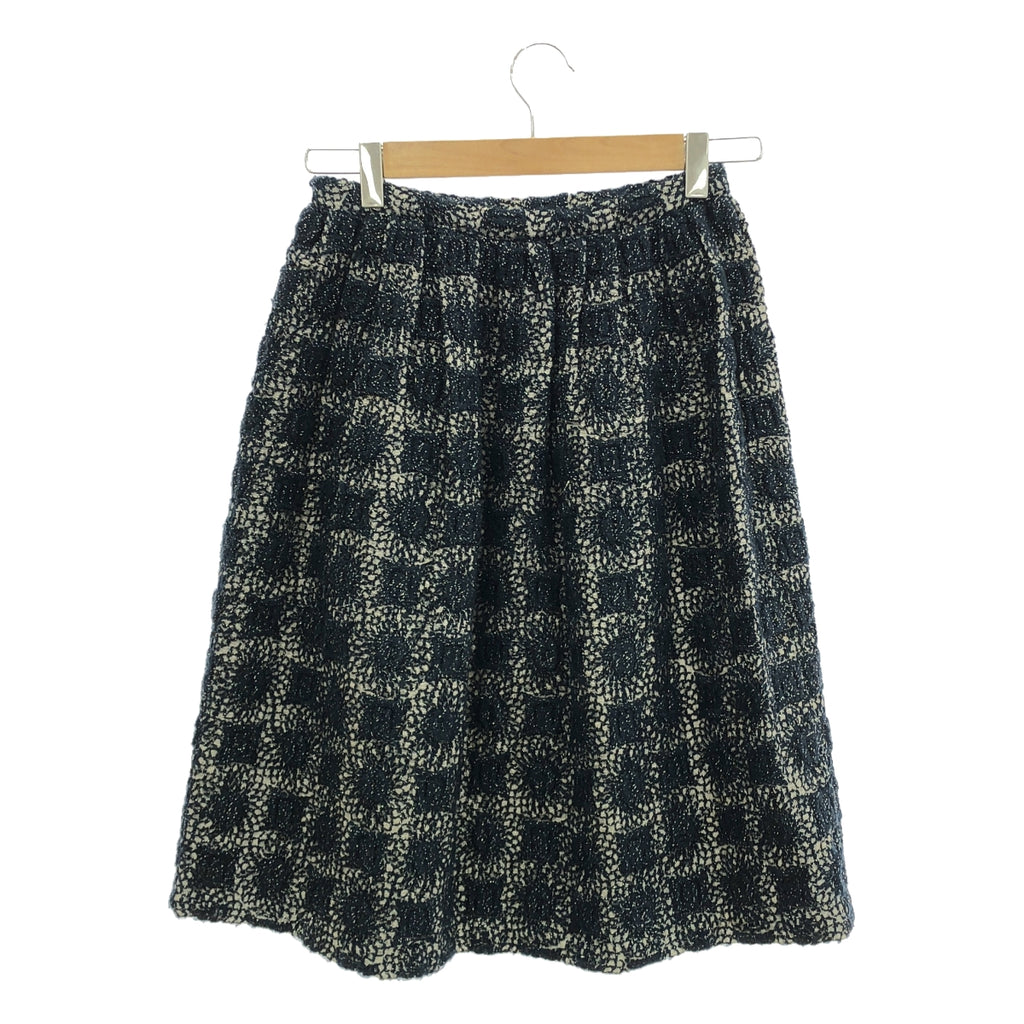 COMME des GARCONS | 90年代~ / AD1995AW |刺繡百褶裙 / 全蕾絲襯裡 | M |海軍 |女性的