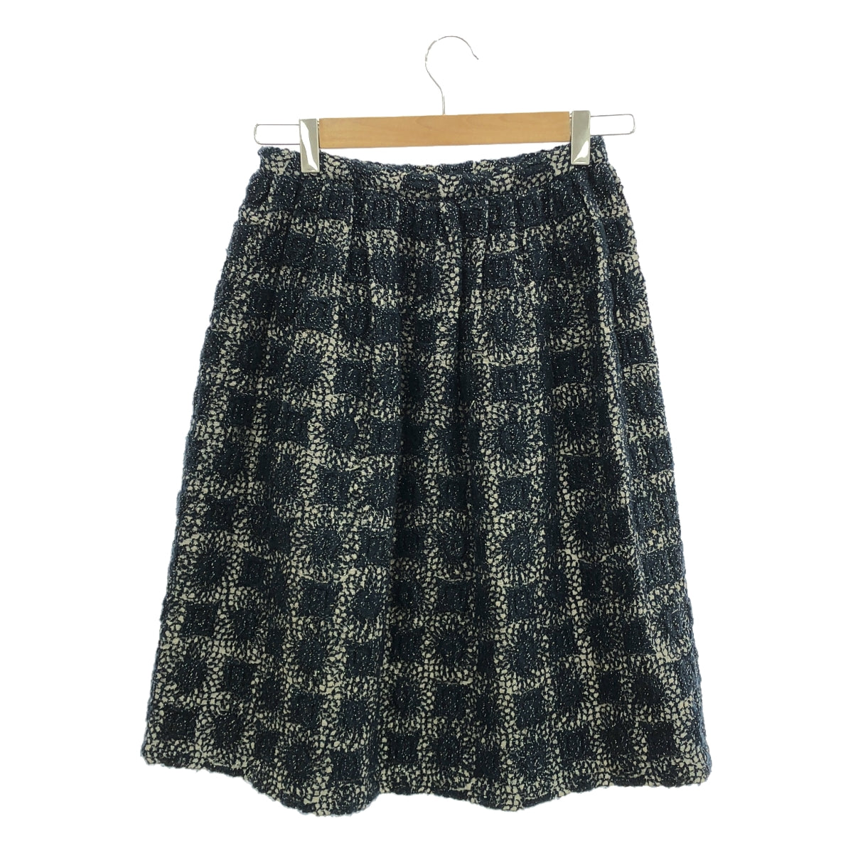 COMME des GARCONS | 90年代~ / AD1995AW |刺繡百褶裙 / 全蕾絲襯裡 | M |海軍 |女性的